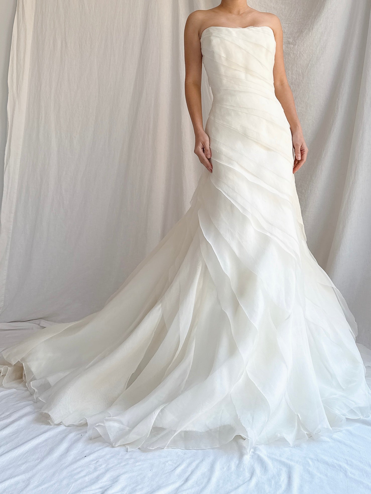 Vintage Silk Organza Gown - L/14