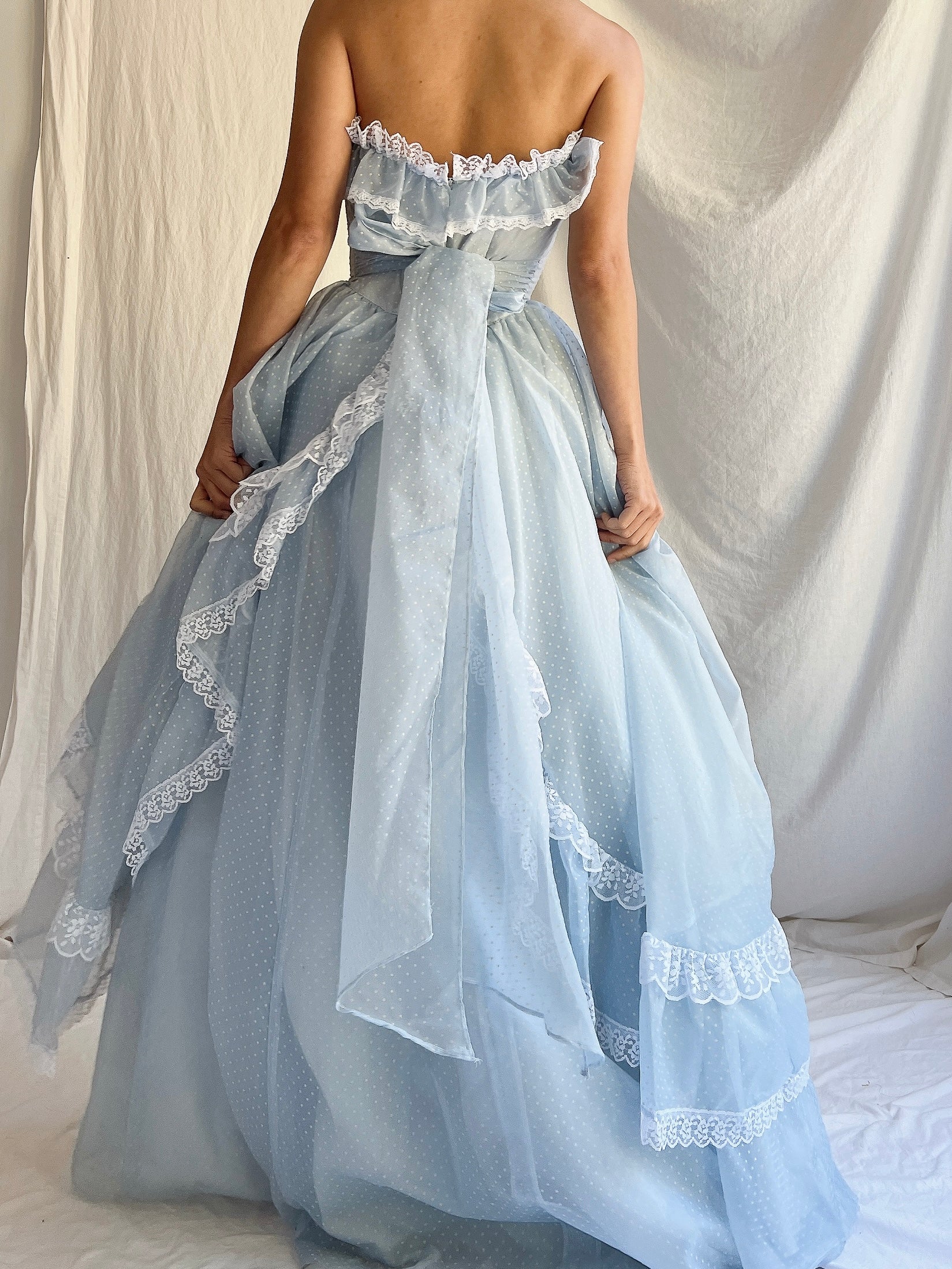 Vintage Gunne Sax Blue Corset Dress - XS/S | G O S S A M E R Vintage Gunne Sax Blue Corset Dress - XS/S | G O S S A M E R