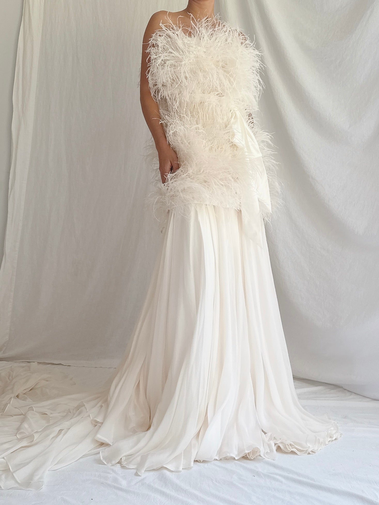 00 Feather and Silk Set - S/4