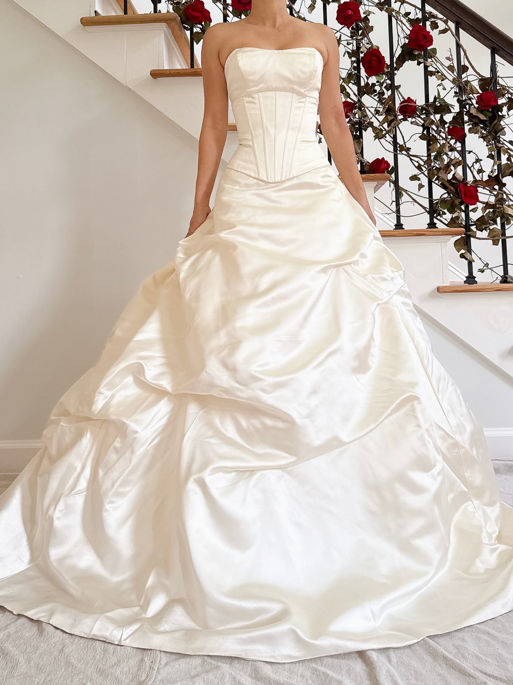 00 Ines Di Santo Silk Gown - L