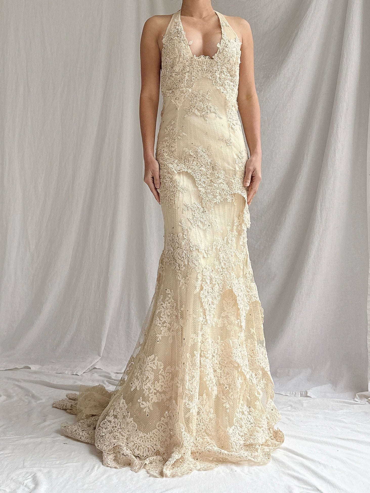 1990s Cymbeline Lace Gown - S