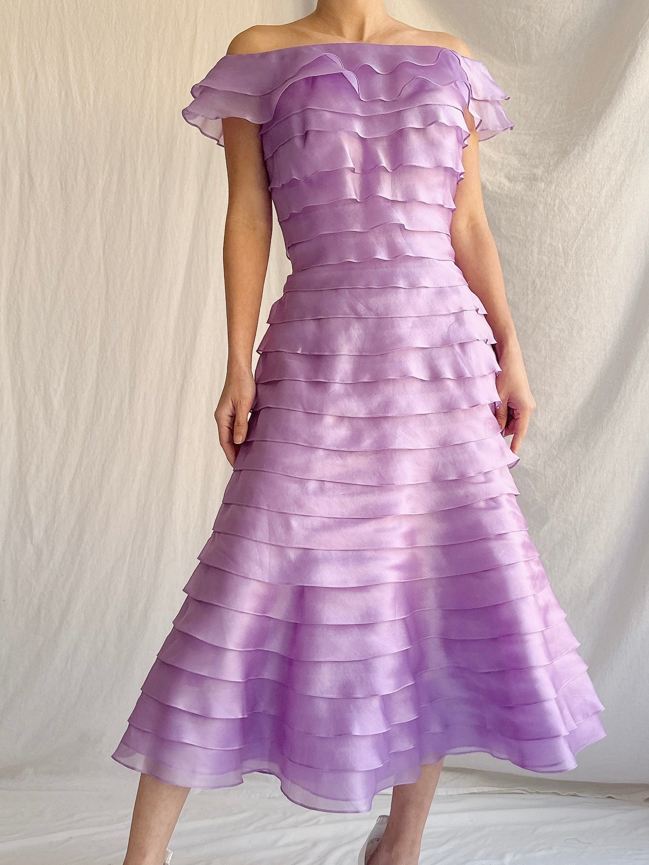 Vintage Belleville Sassoon Silk Organza Dress - S/ UK 8/US 4/6