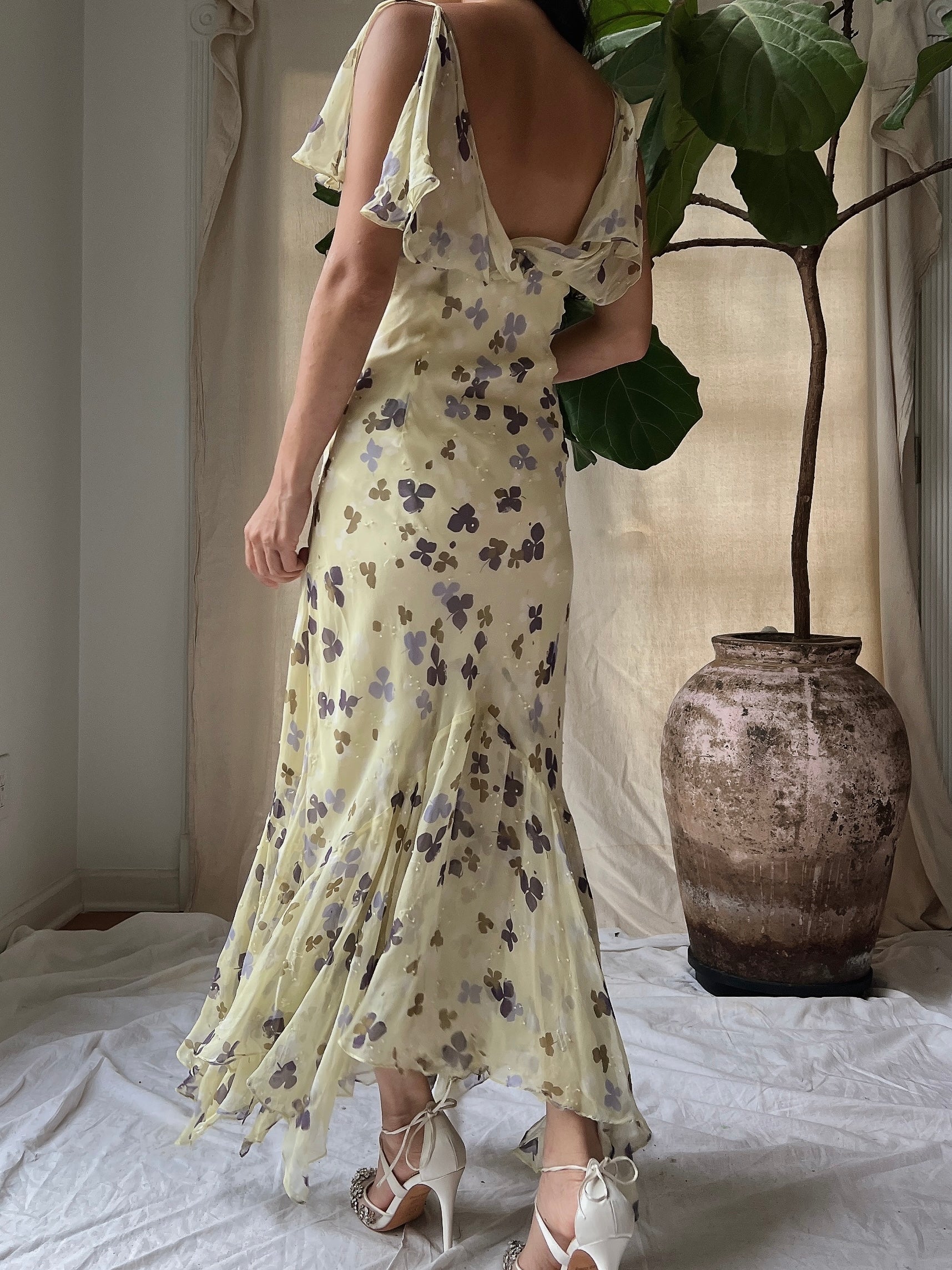 Y2K Silk Handkerchief Dress - M | G O S S A M E R Y2K Silk Handkerchief Dress - M | G O S S A M E R