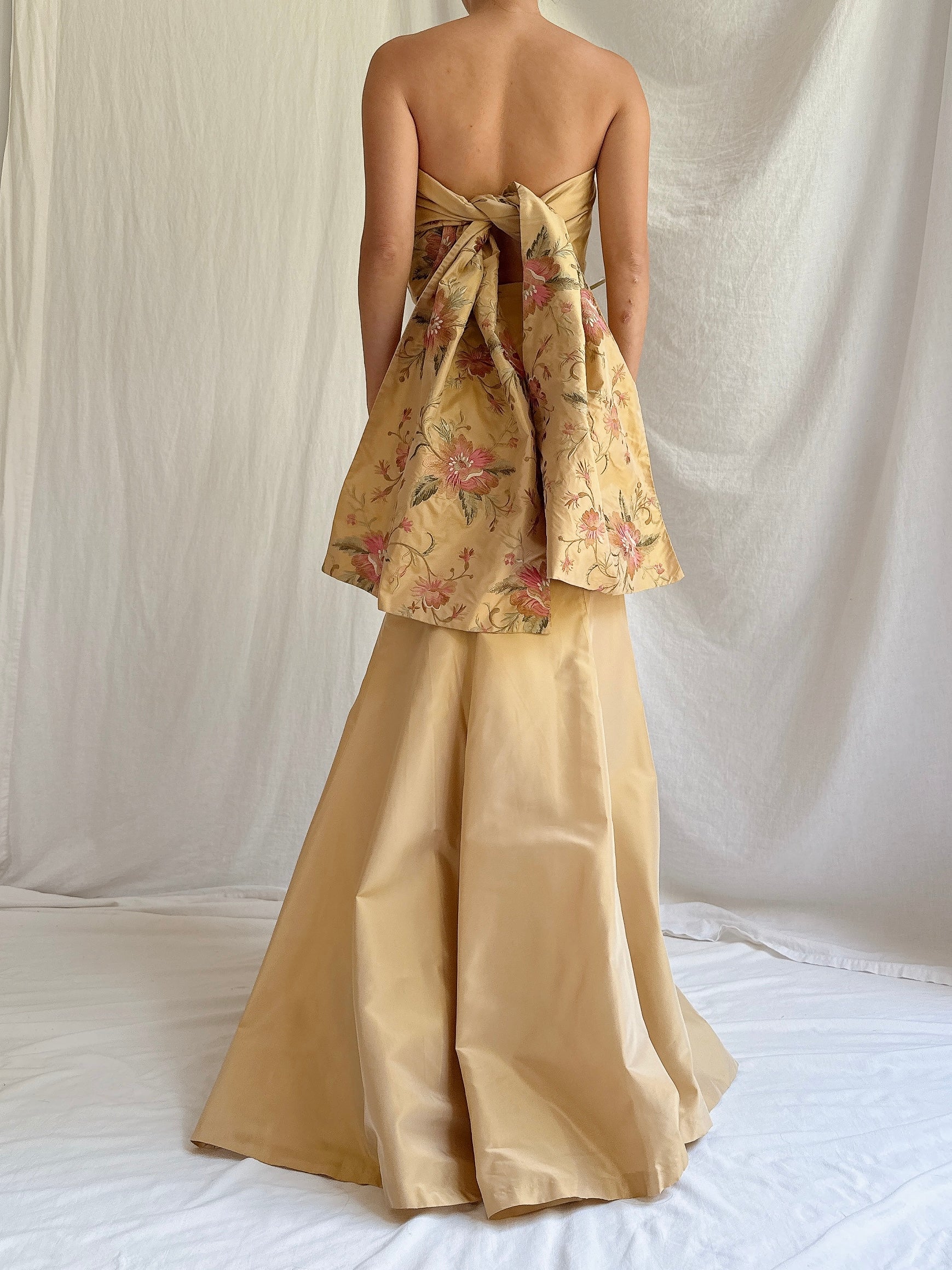 Vintage Paule Vasseur Silk 2-Piece Set - M FR 42