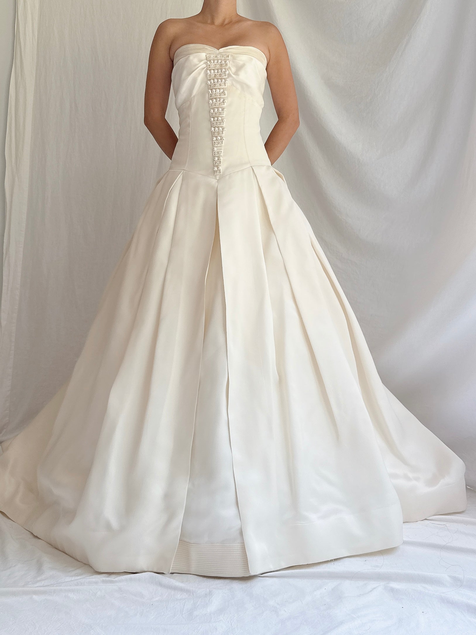 Vintage Vera Wang Silk Organza Gown - S