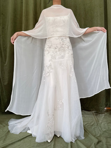 Vintage Reem Acra Silk and Tulle Beaded Gown - Size 8
