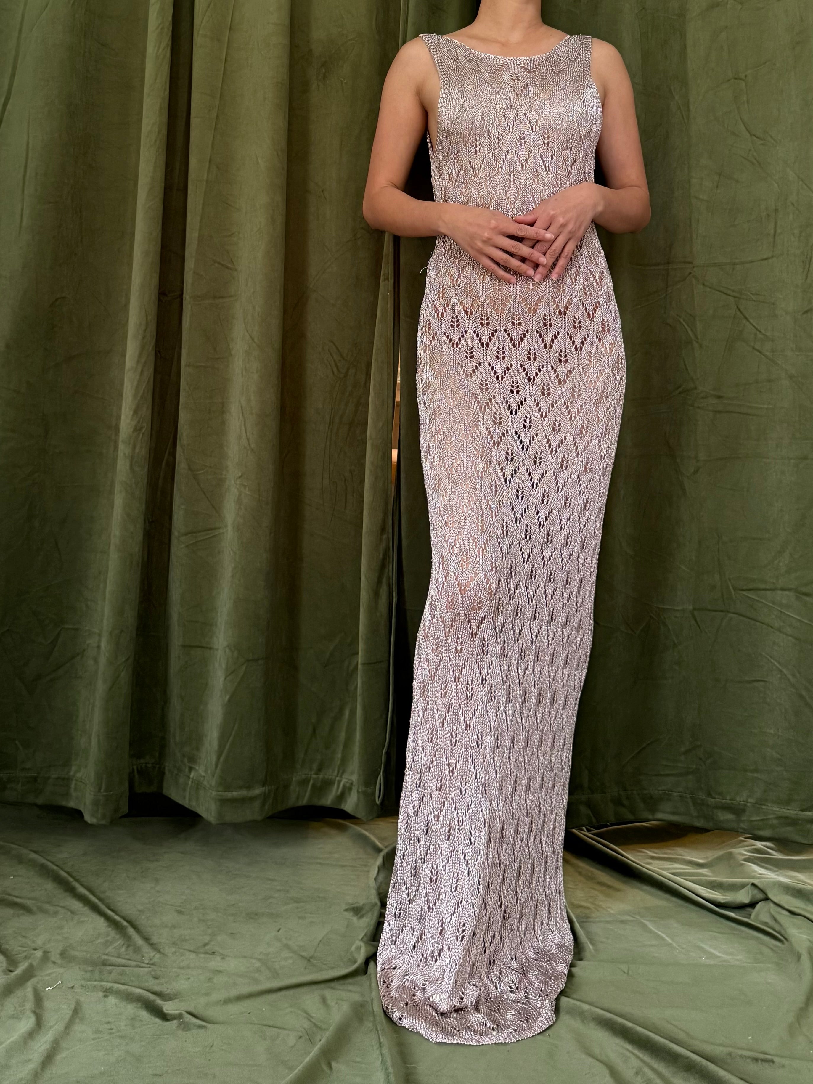 Sheer Macrame Dress - S-M