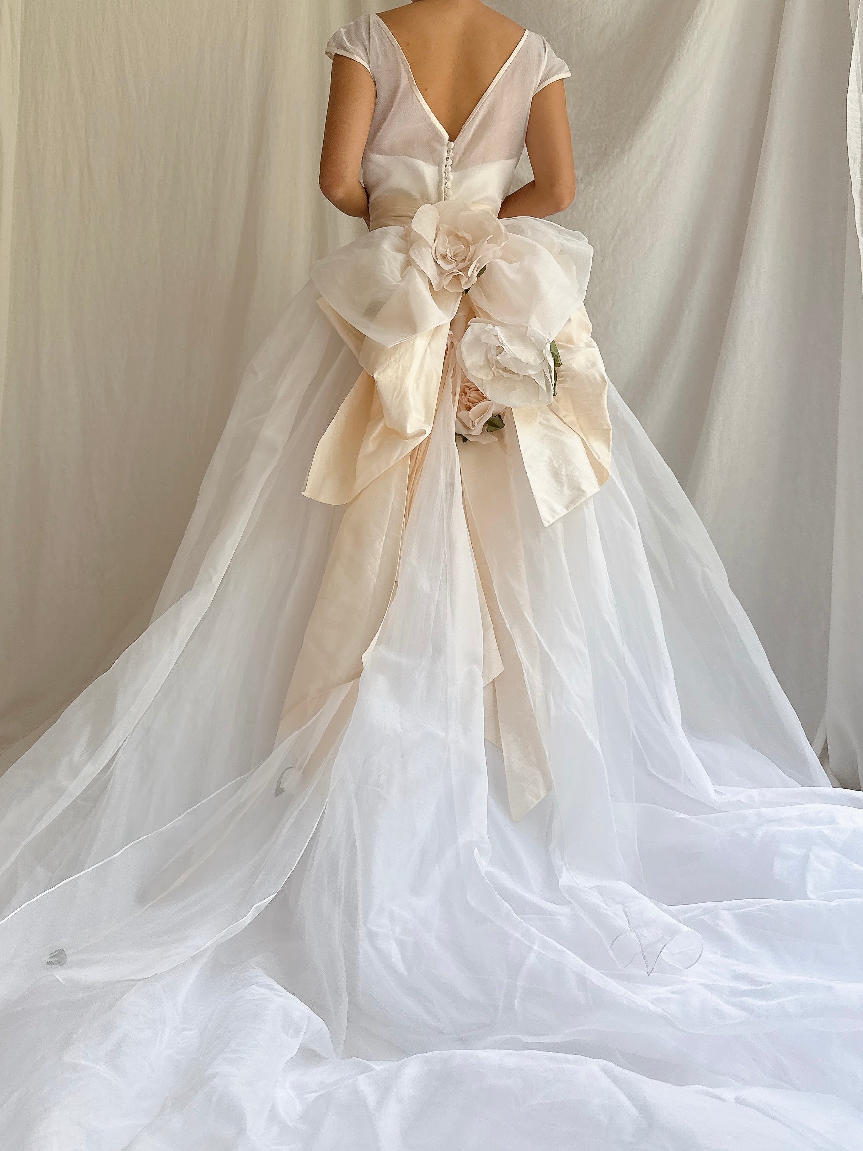 Vintage Christian Dior Silk Organza Gown - XS/2