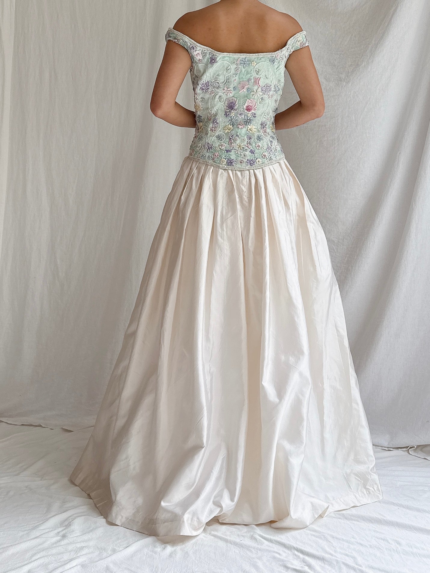 Vintage Bellville Sassoon Bustier and Silk Skirt - M/L UK14/16