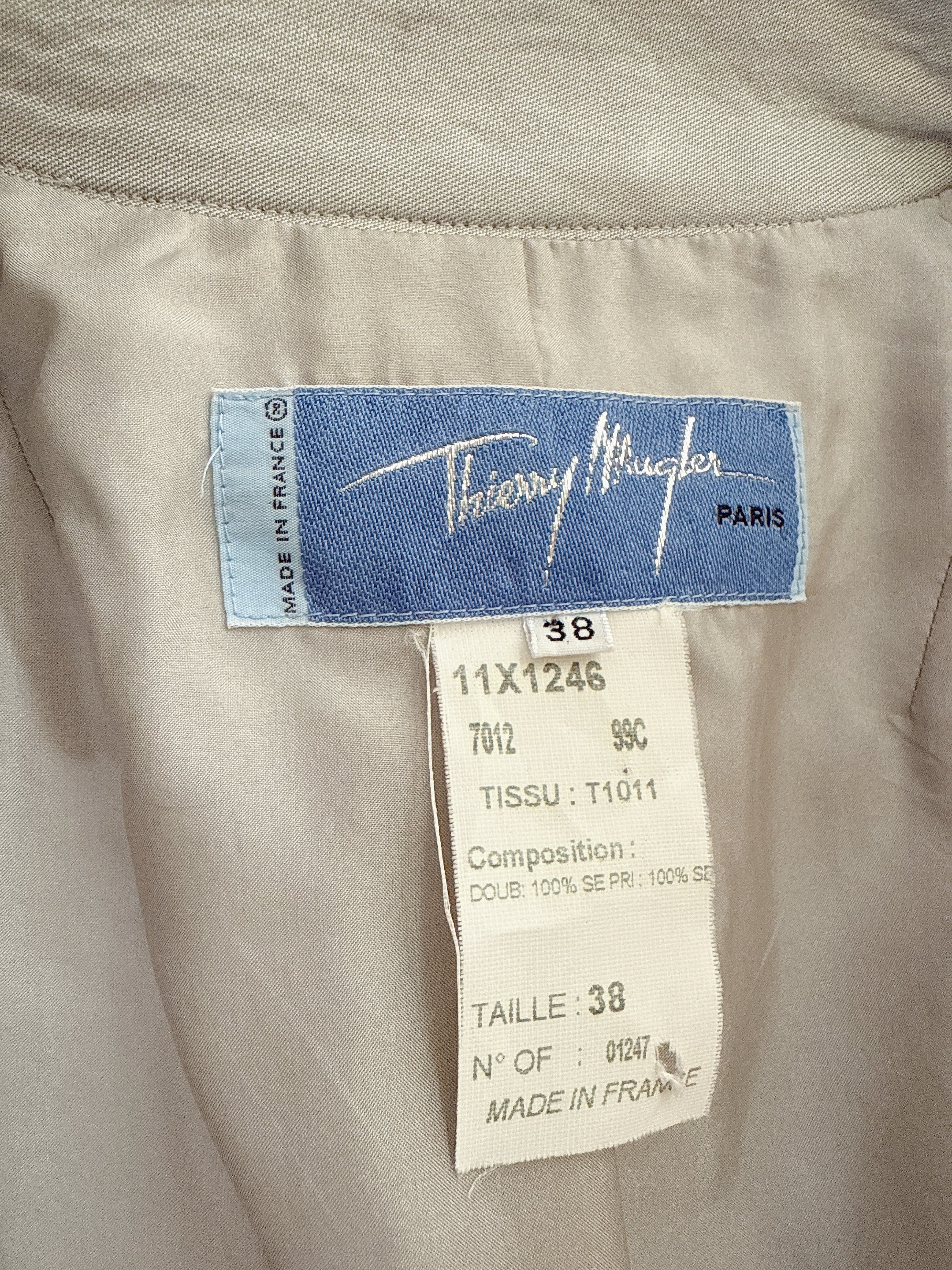 Vintage Thierry Mugler Silk Blazer (As-is) - FR 38