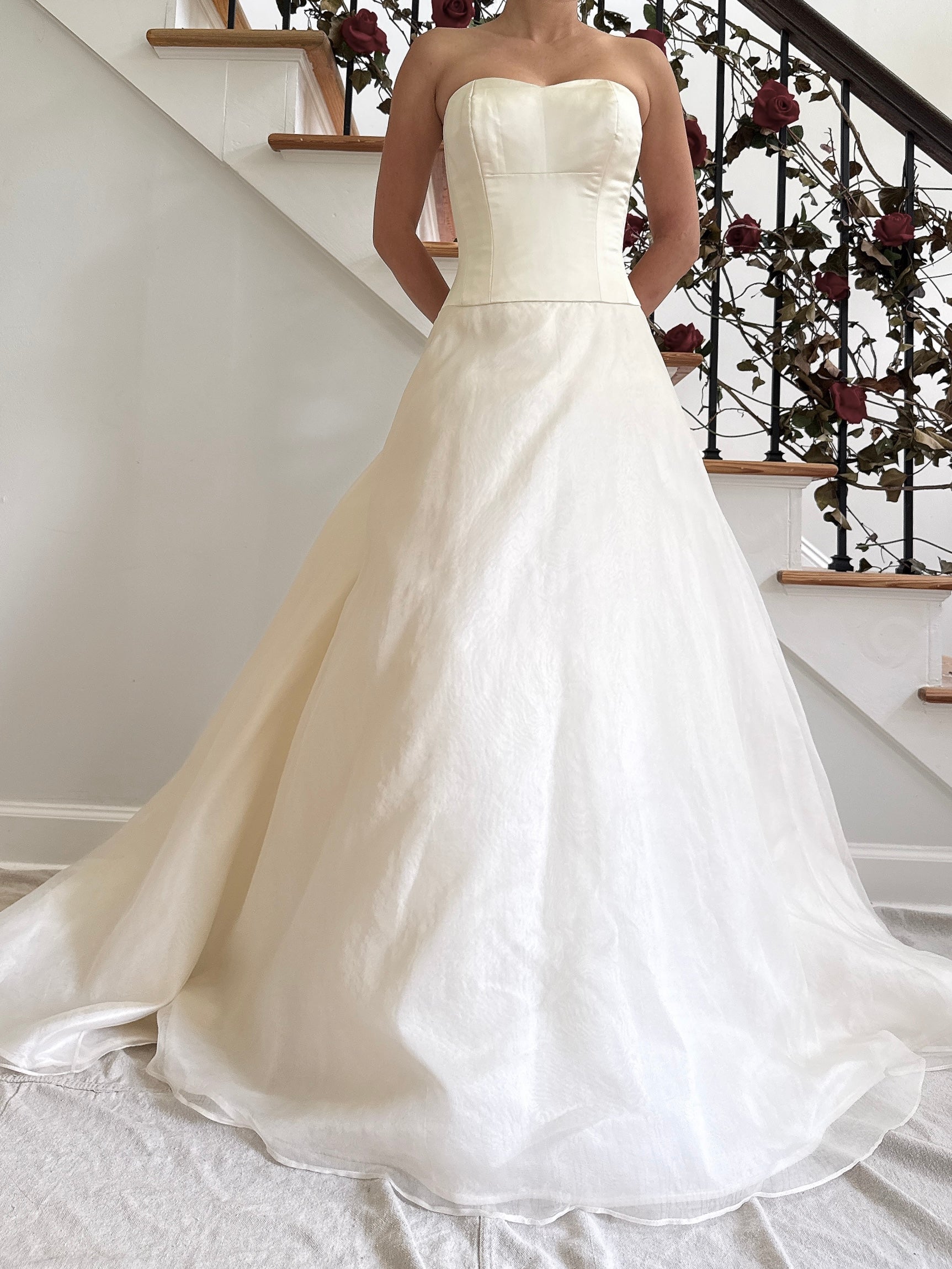 Vintage Birnbaum & Bullock Silk Organza Gown - XS