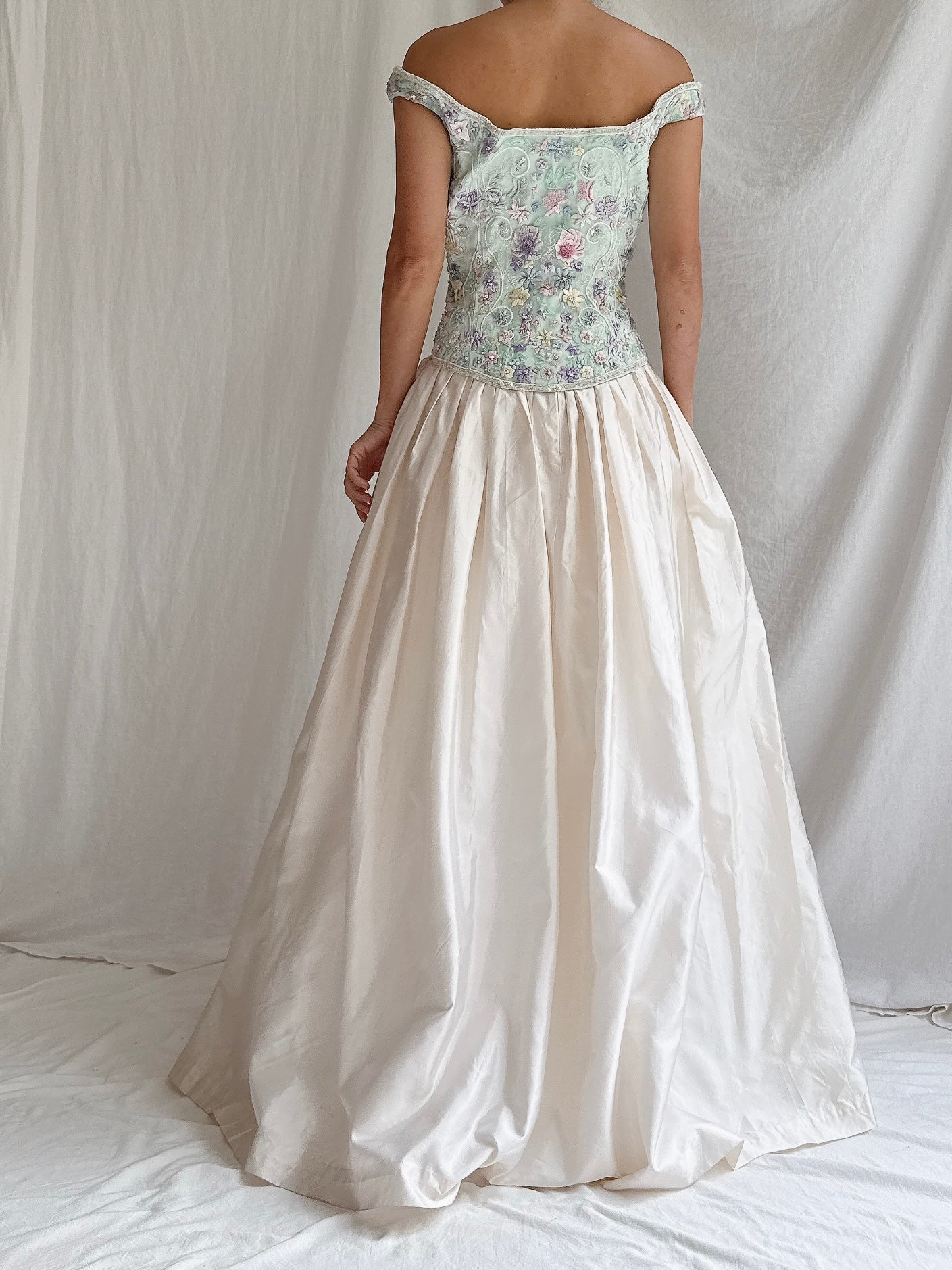 Vintage Bellville Sassoon Bustier and Silk Skirt - M/L UK14/16