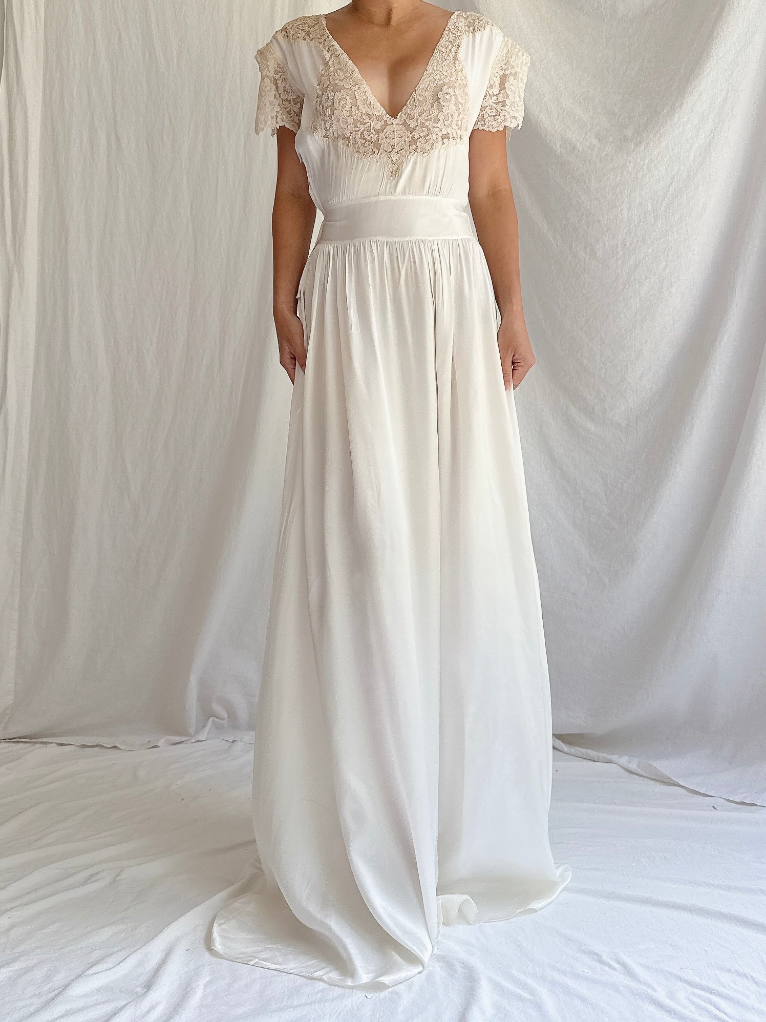 1930s Satin Dress - S