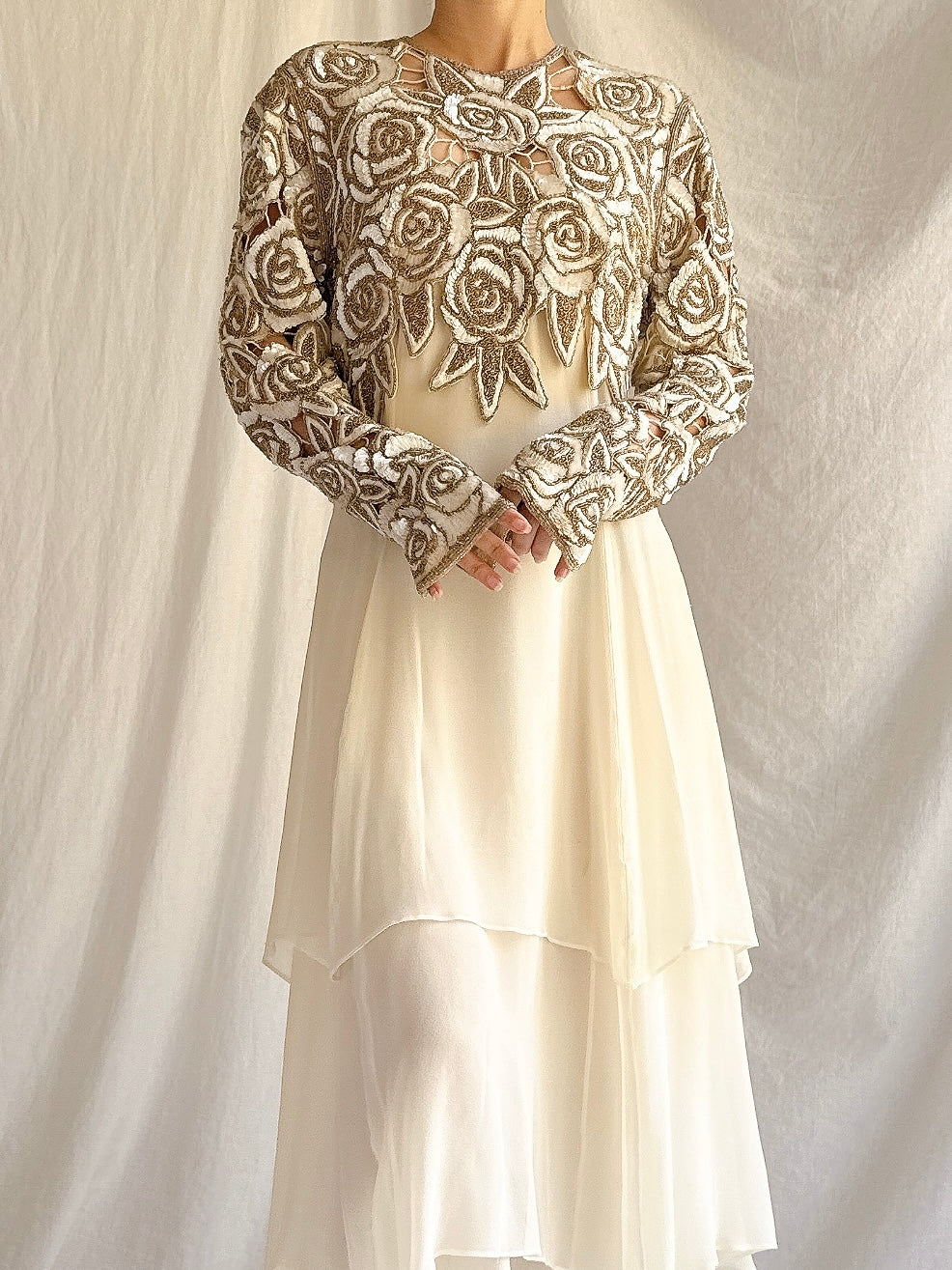 1980s Naeem Khan Silk Gown - S/M