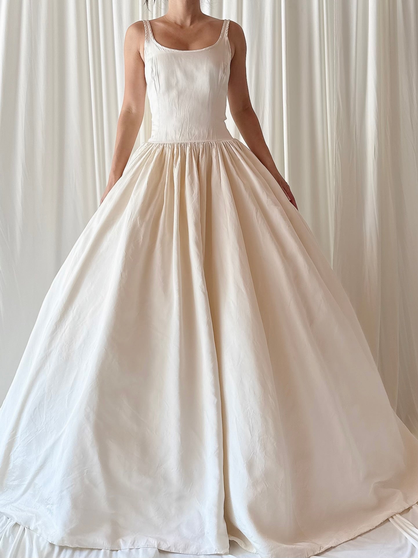90s Amsale Taffeta Gown - S/4