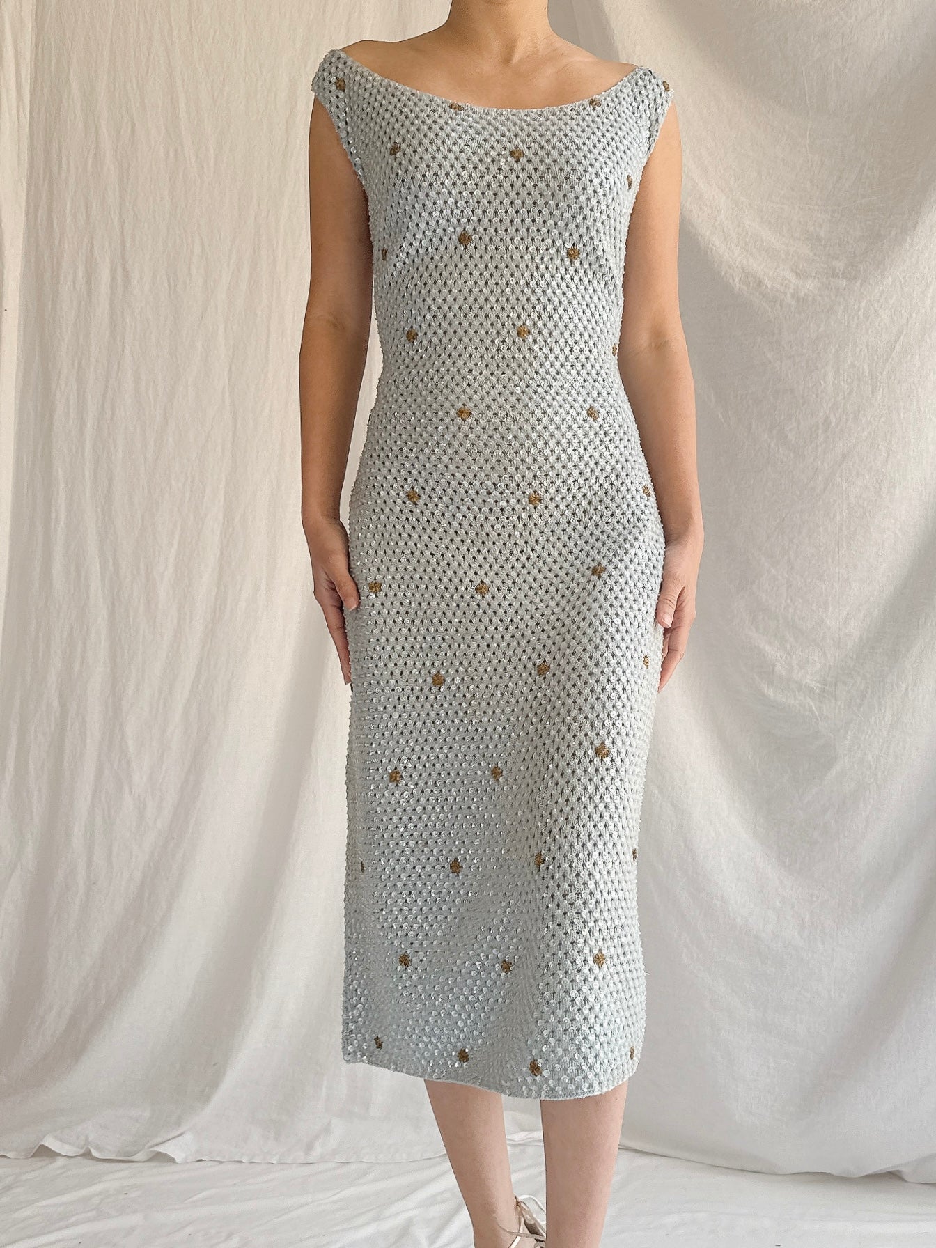 hand knit dress The Story of My Hand-Knit Wedding Bust 84 Lucille Thivre ~ Red Hand