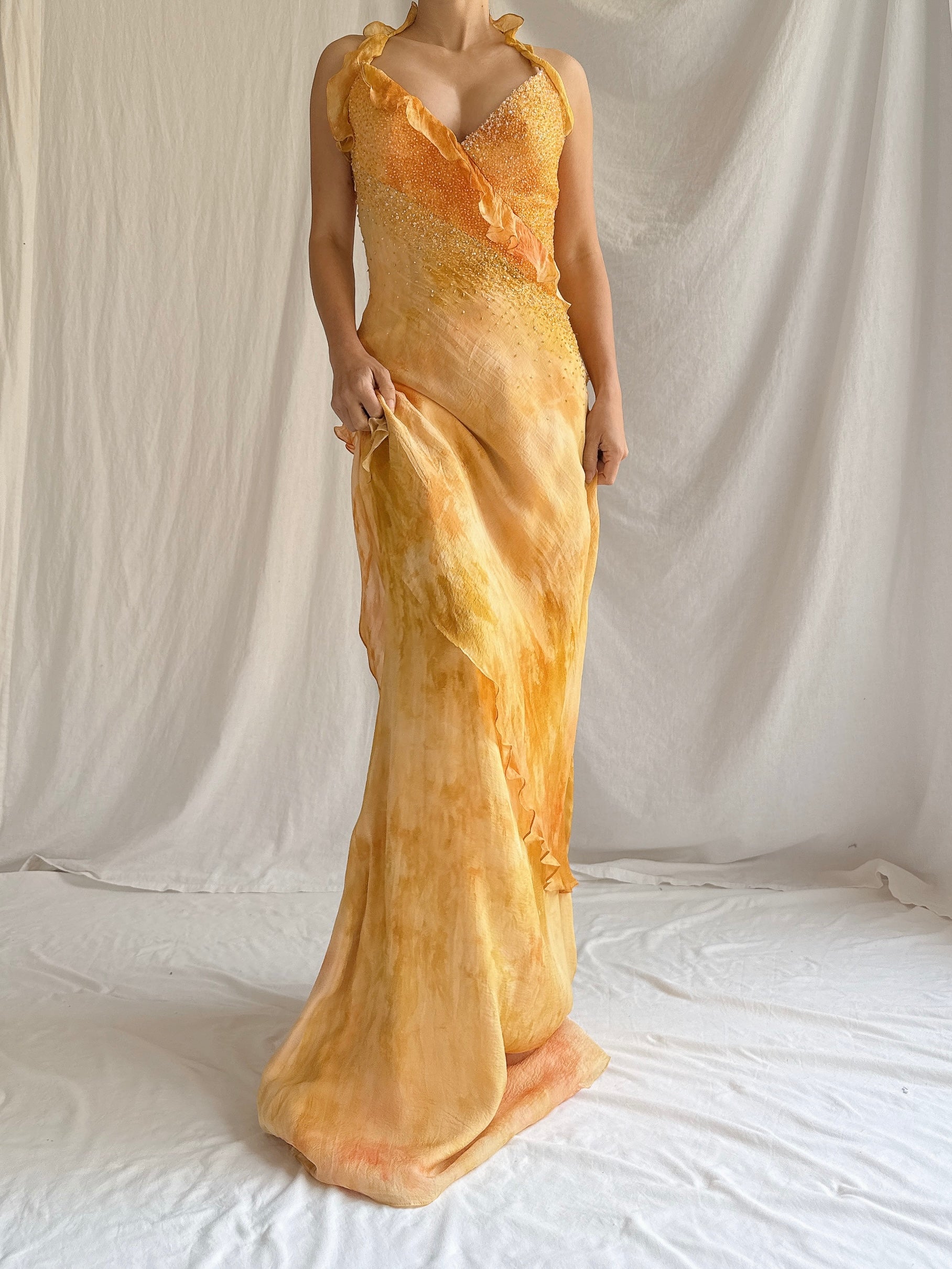 Vintage Silk YSA Makino Gown - M