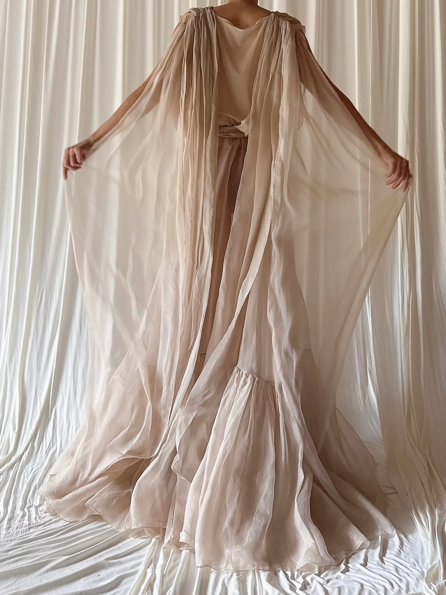 Silk Organza Sheer Gown - OSFM