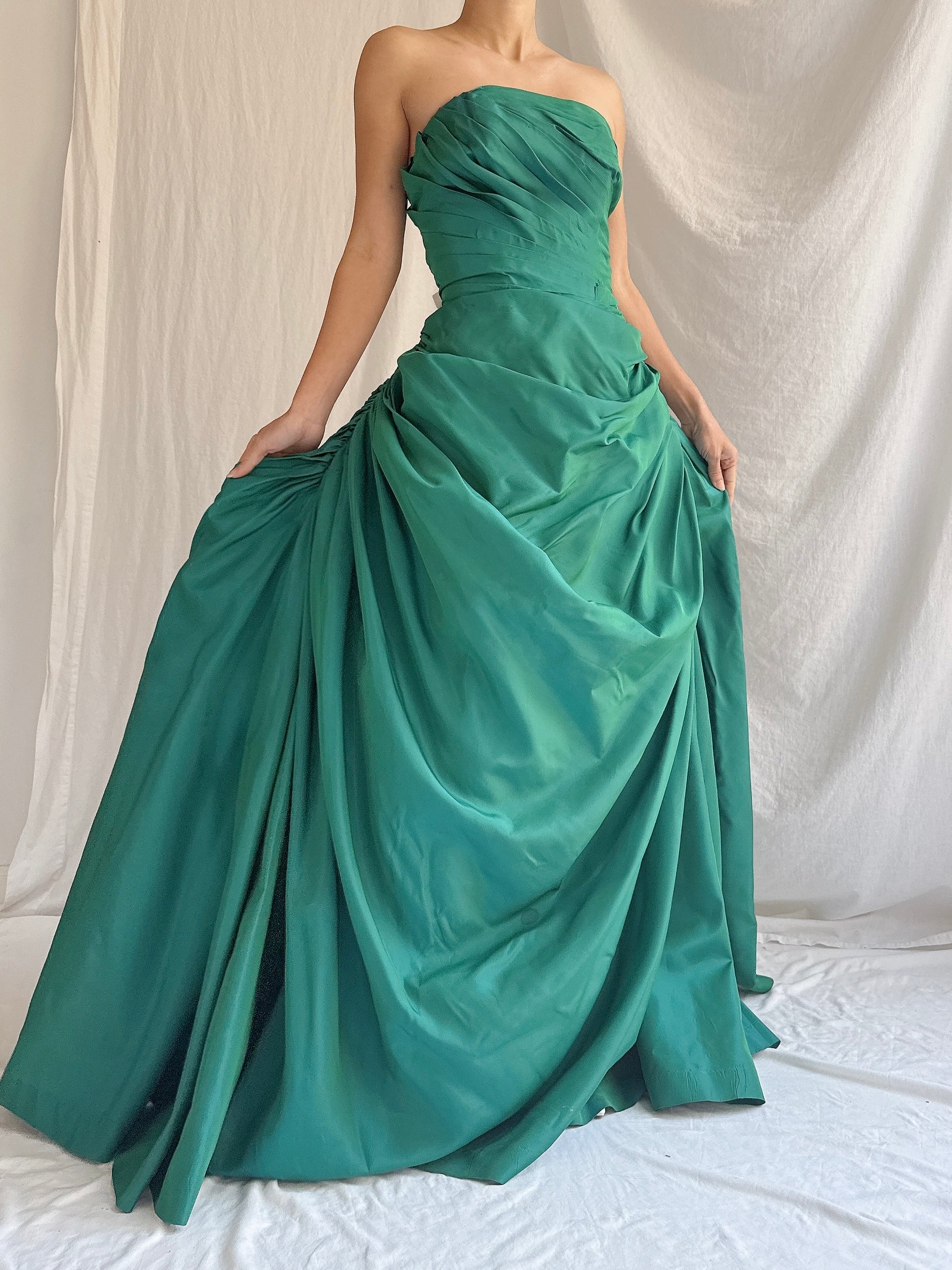 1950s Fred Perlberg Draped Gown - S/M