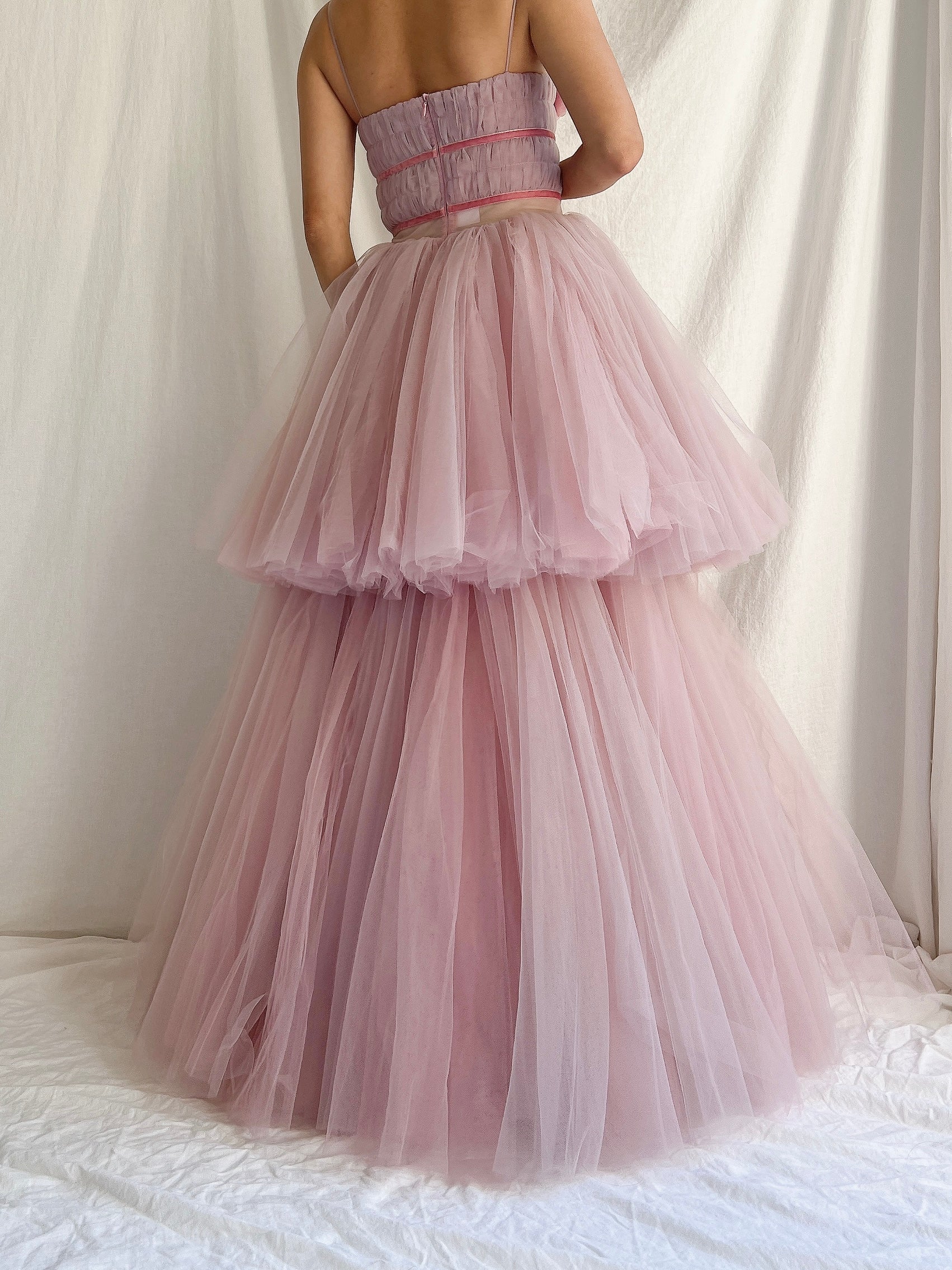 Lilac Tulle Layered Dress - 0/2