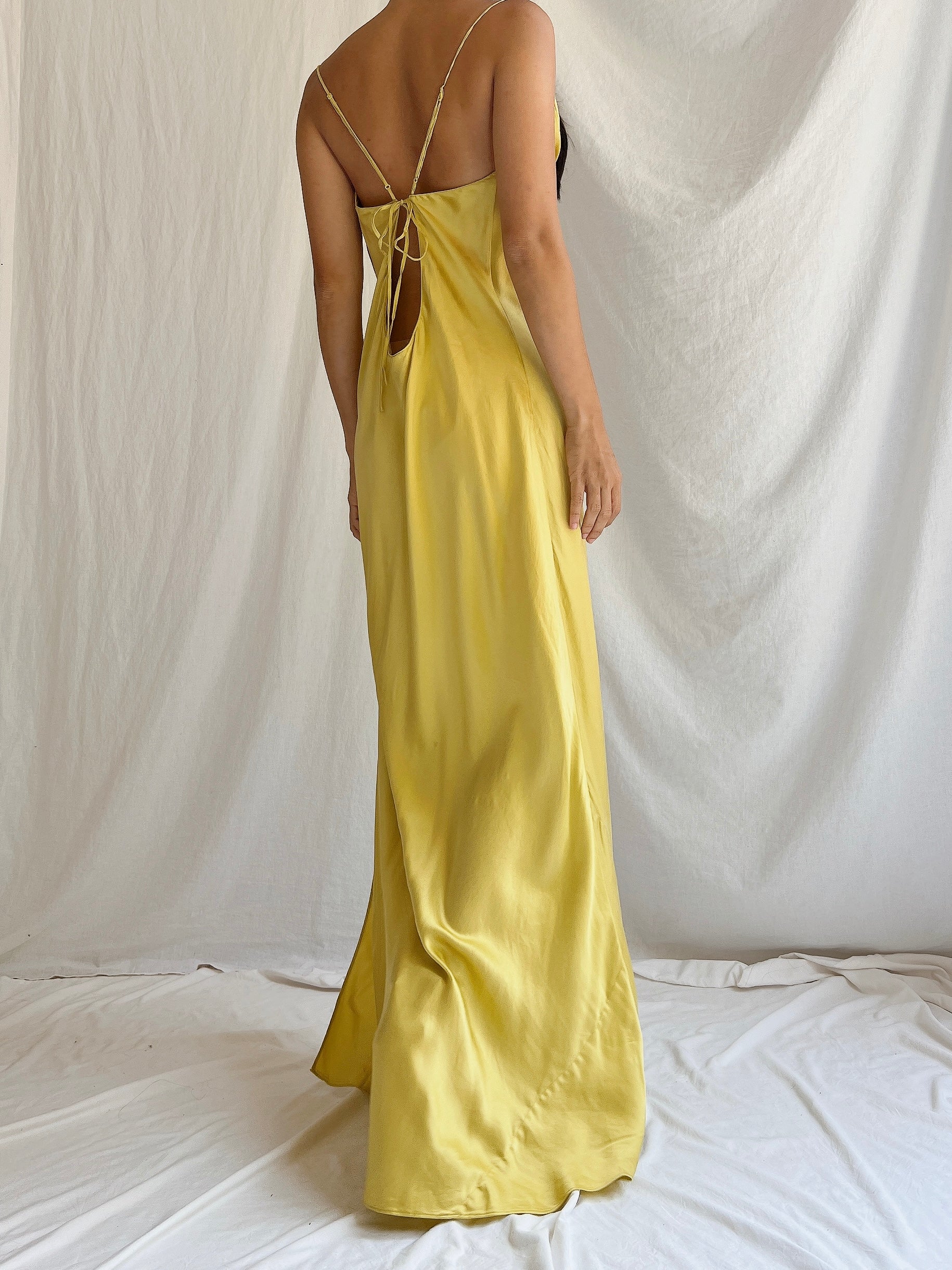 Vintage VS Silk Charmeuse Slip Dress - M/L