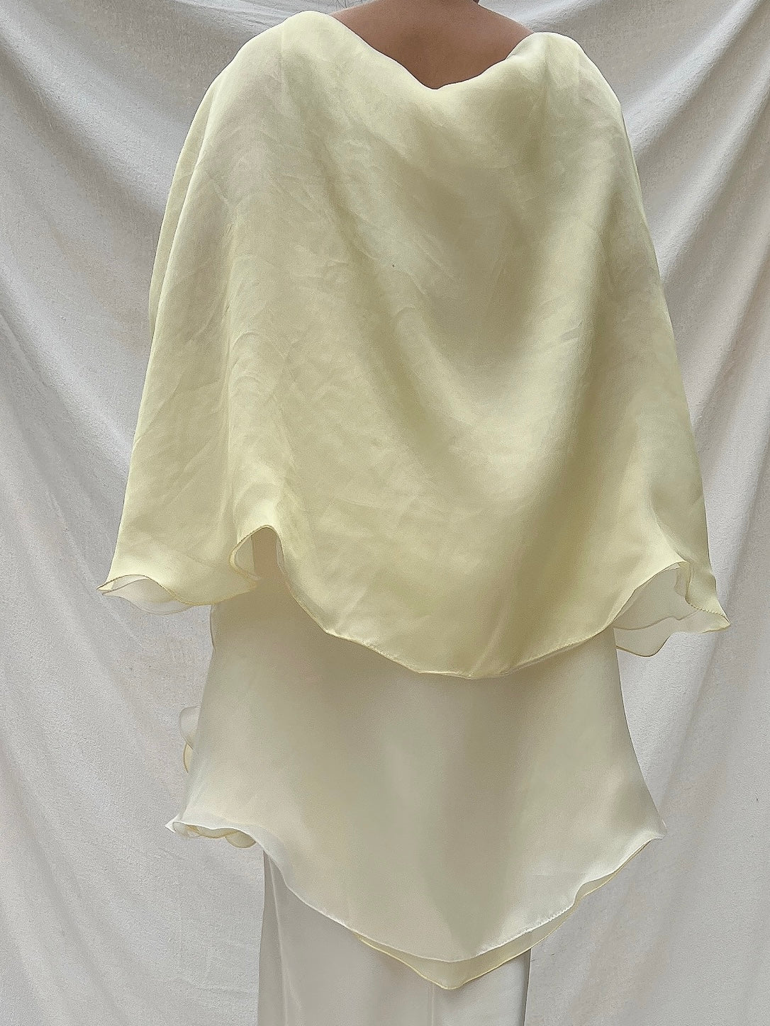 Vintage Silk Organza Shawl - OSFM