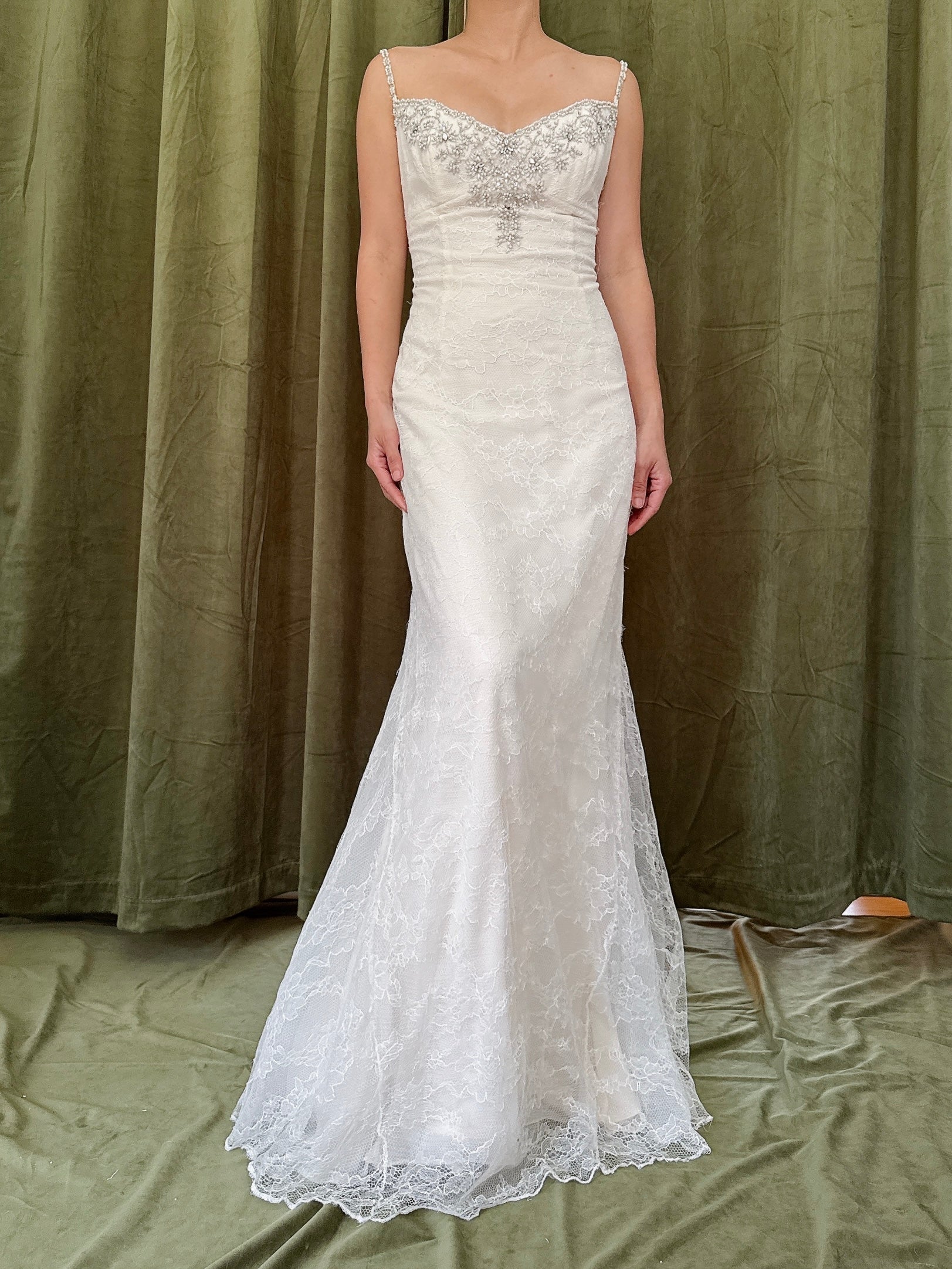 Vintage Liancarlo Couture Silk Lace Gown - Size 10