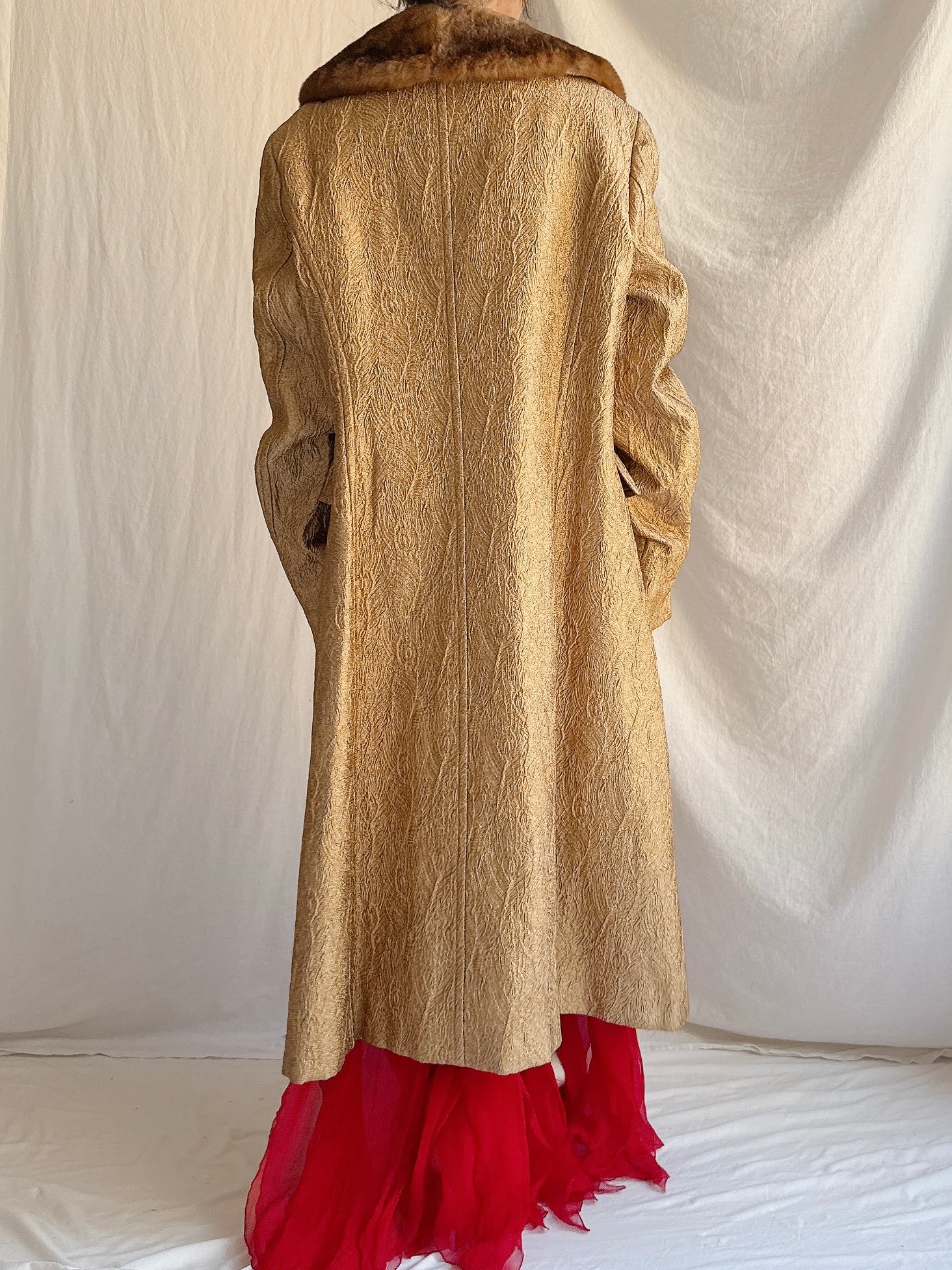 Vintage Alberta Ferretti Lame’ Coat - M