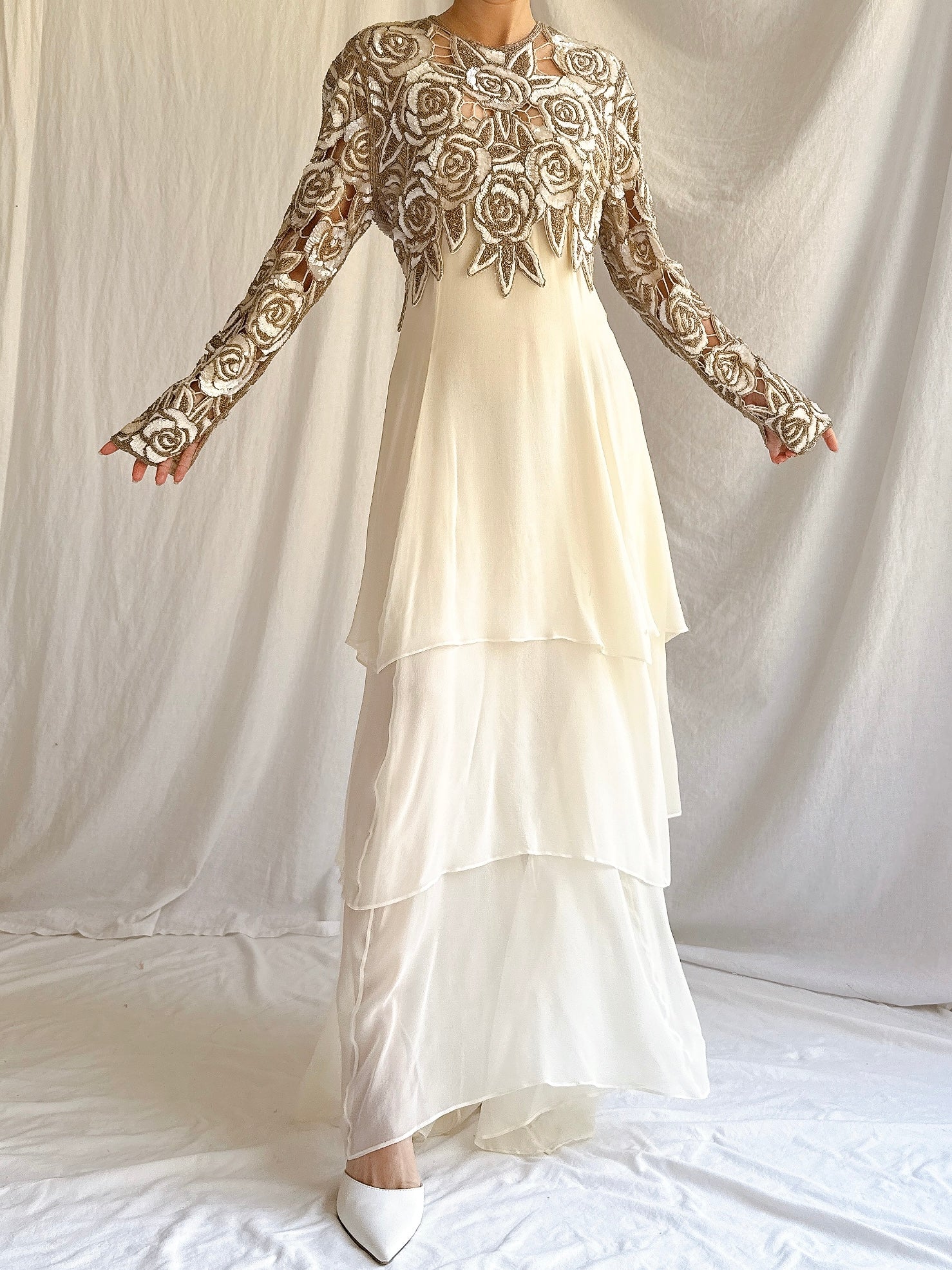 1980s Naeem Khan Silk Gown - S/M