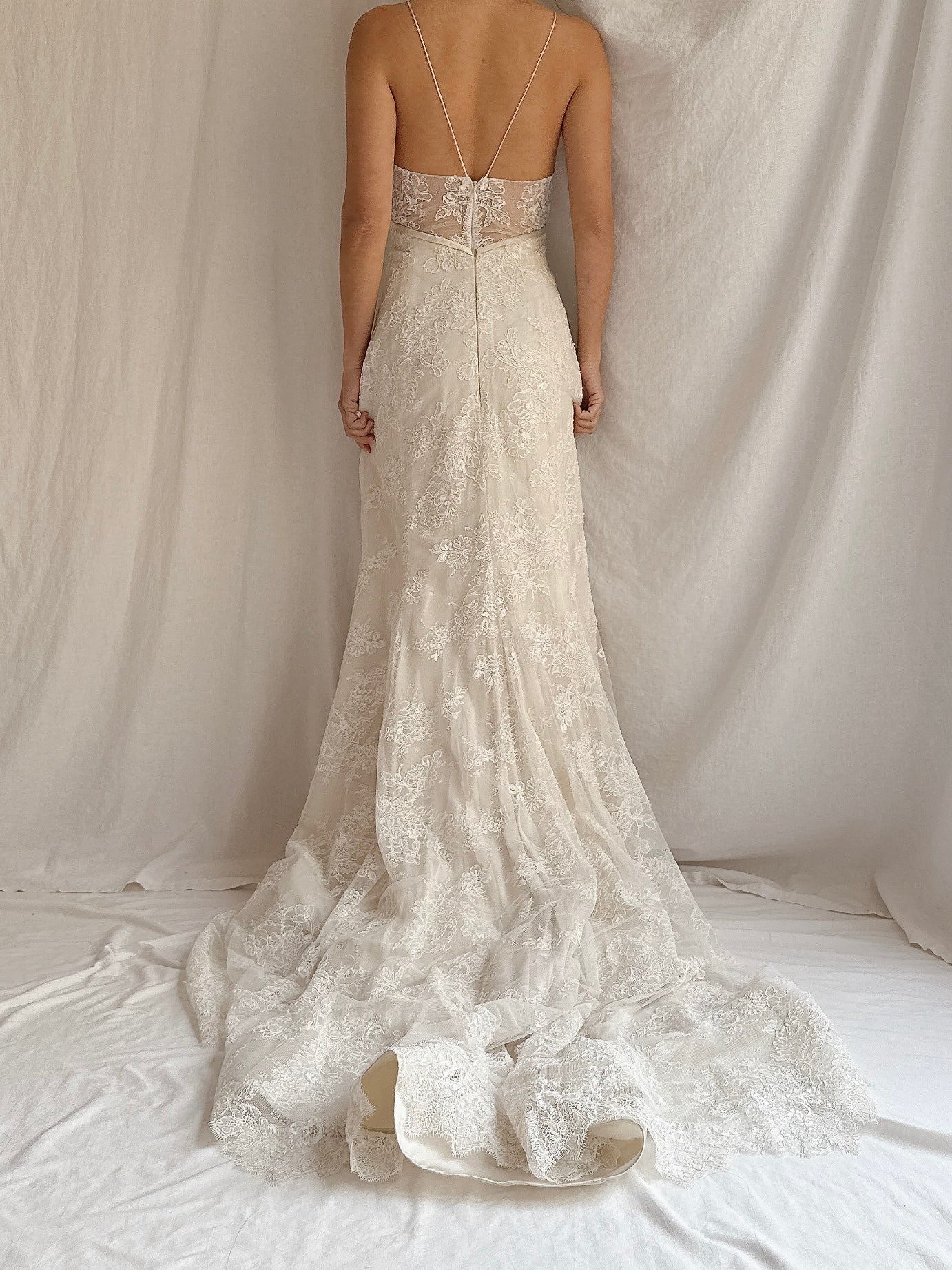 Vintage Lace Gown - S/M 6