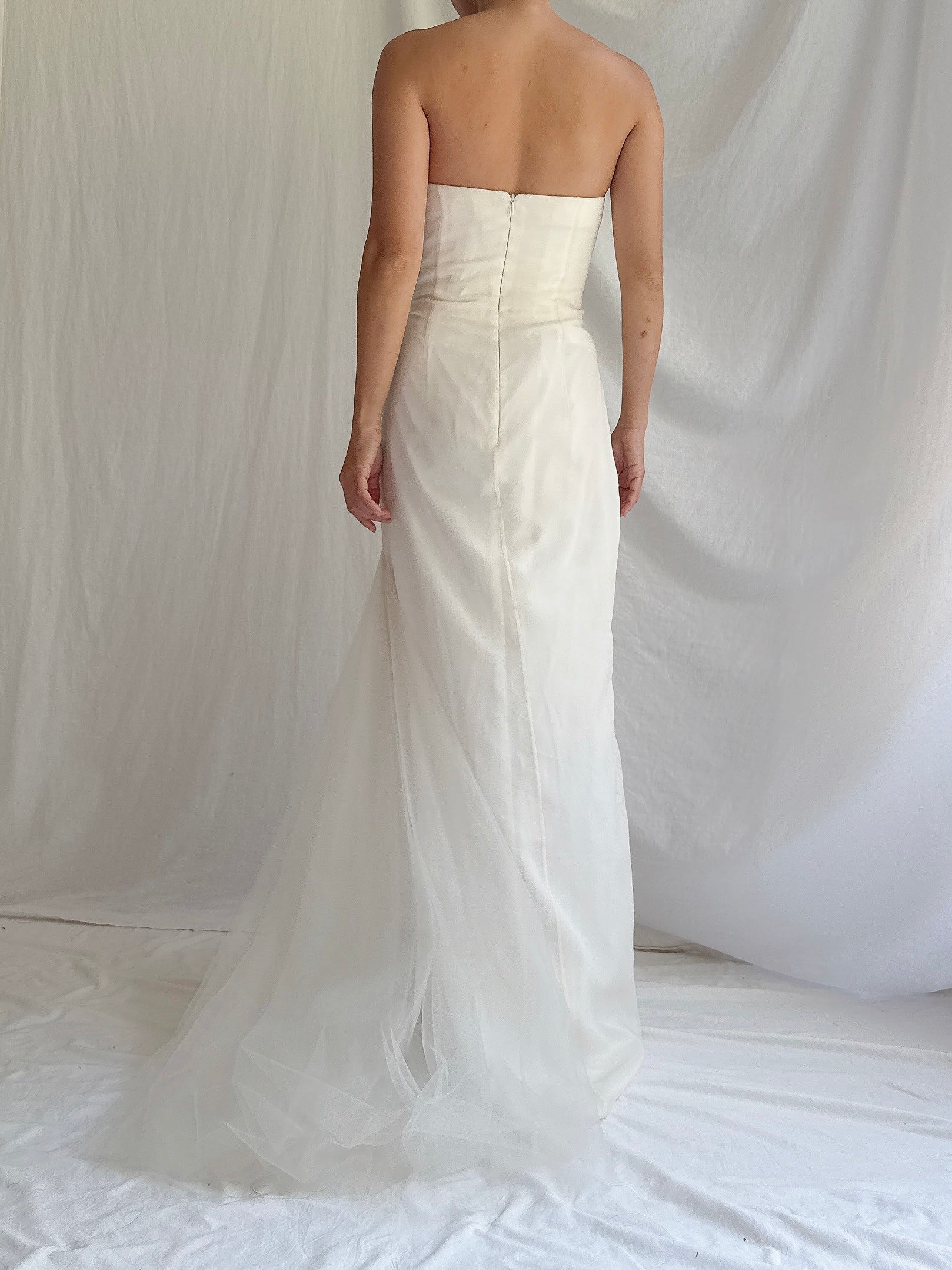 Vintage Jasz Couture Silk Strapless Gown - M/6/8
