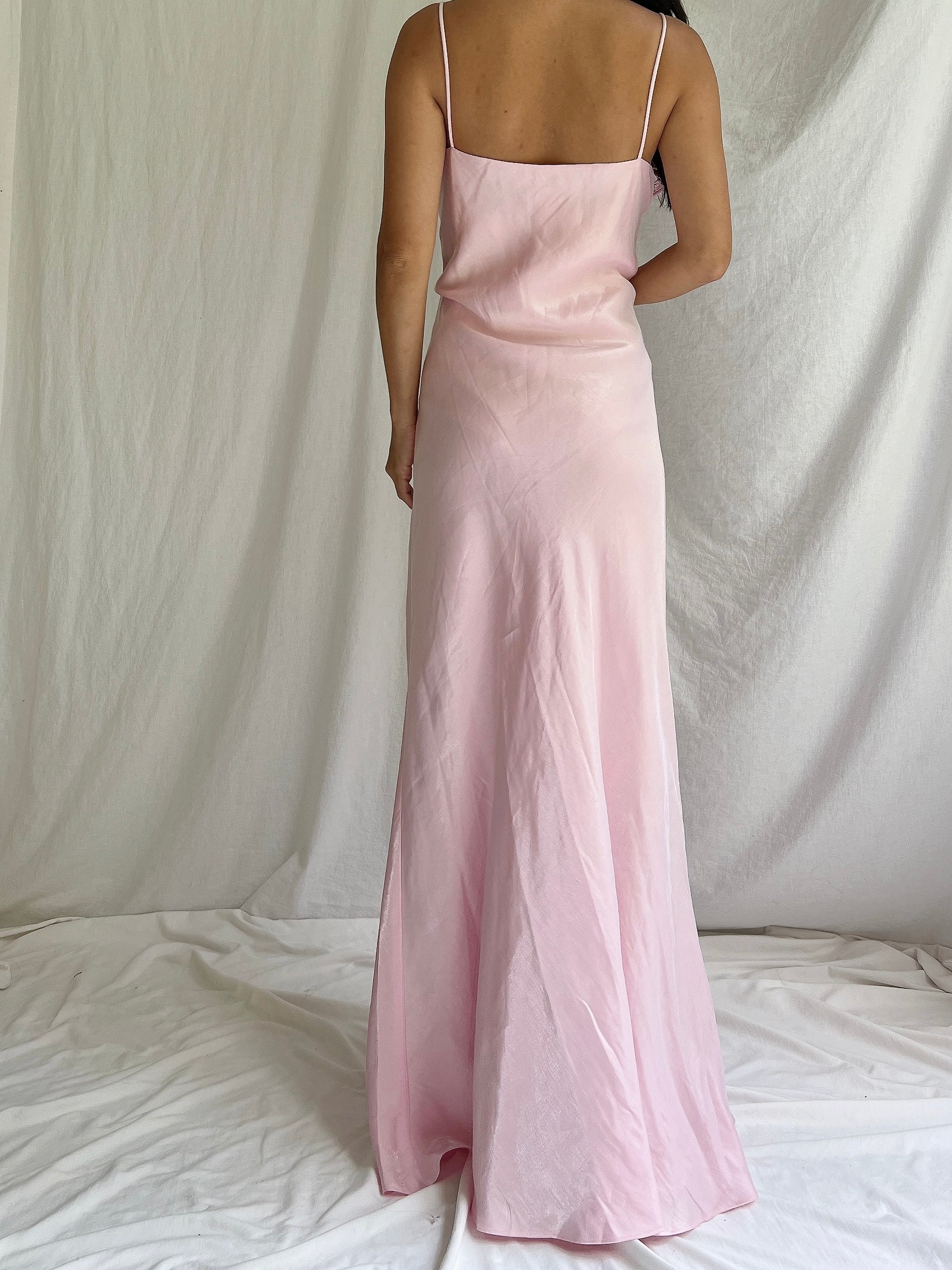 1990s Lilac Rosette Gown - M