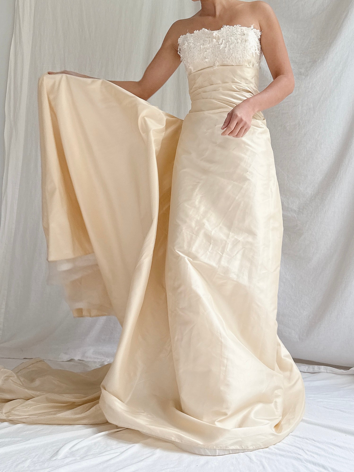 Vintage Cymbeline Paris Silk Gown - FR 40/ US 4-6
