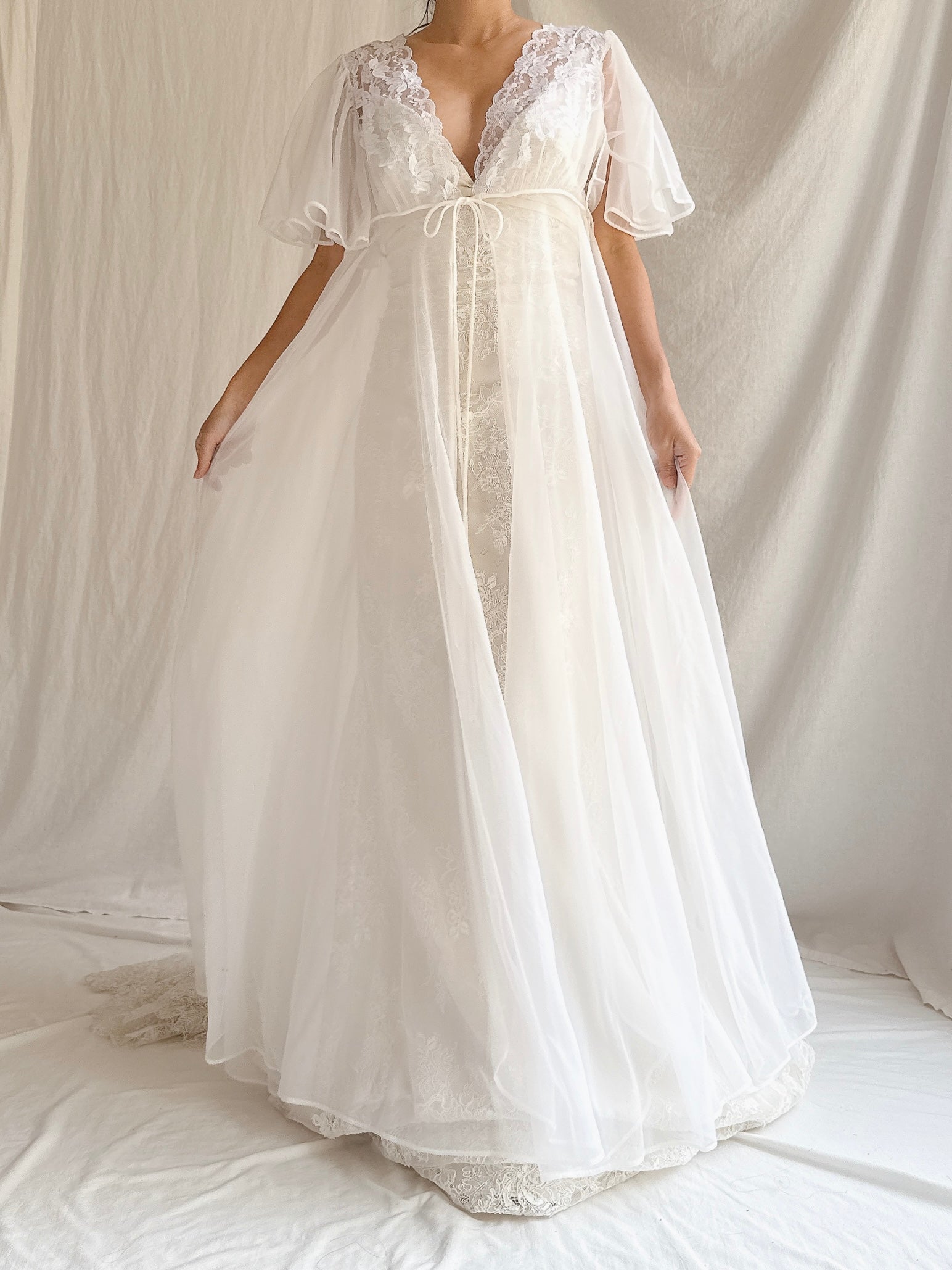 Vintage Tricot Dressing Gown - M