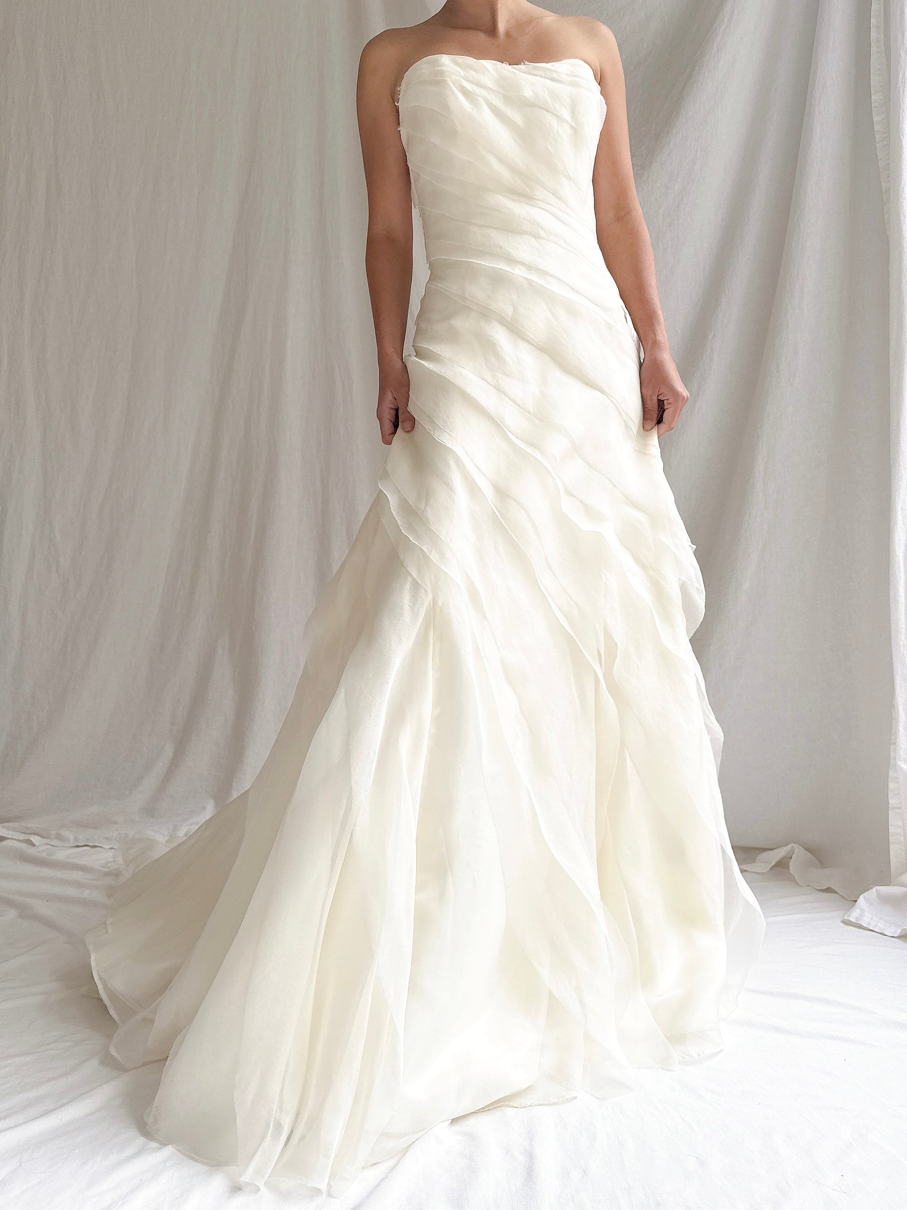 Vintage Silk Organza Gown - M/6