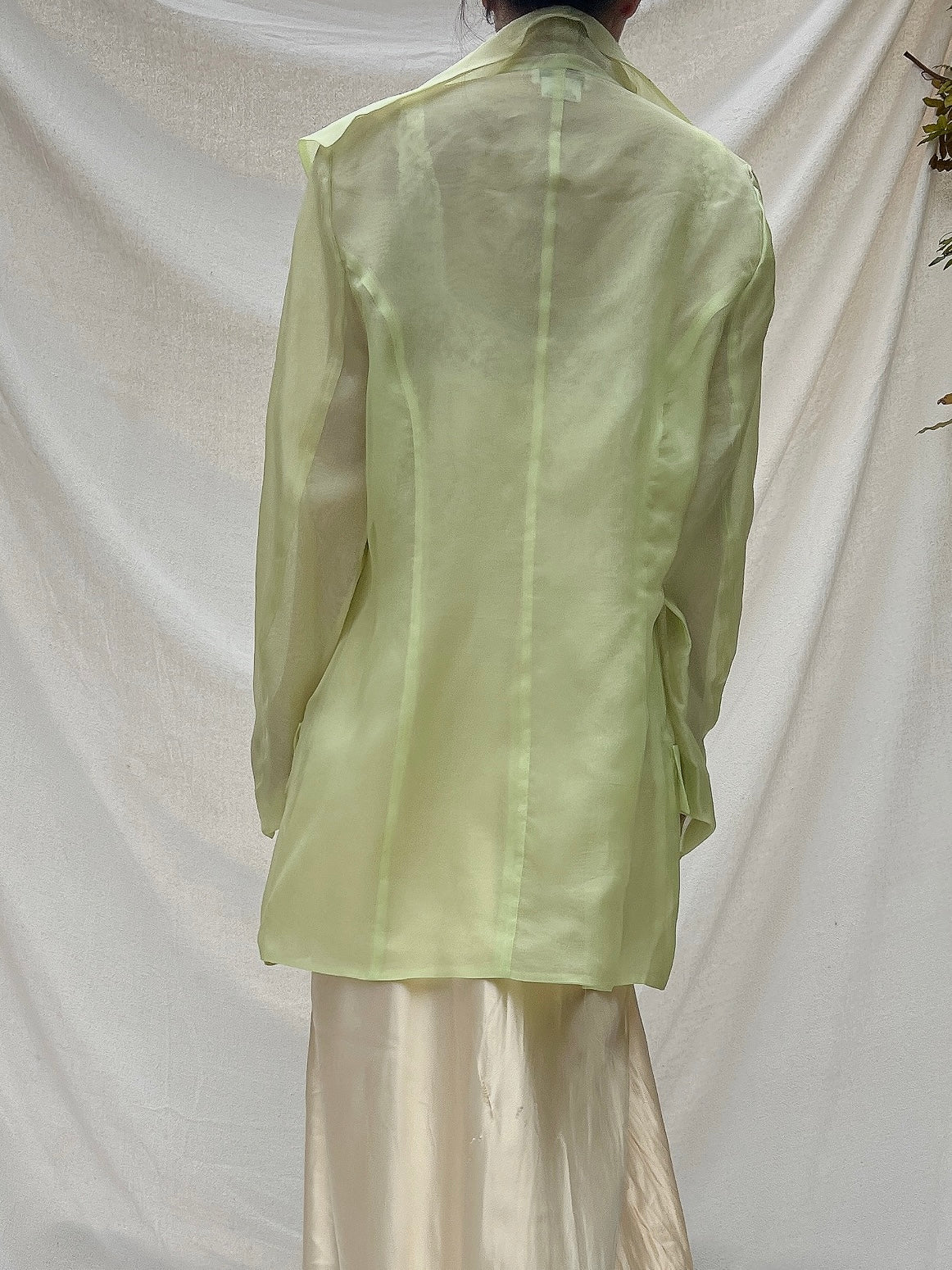 Vintage Silk Organza Duster - M