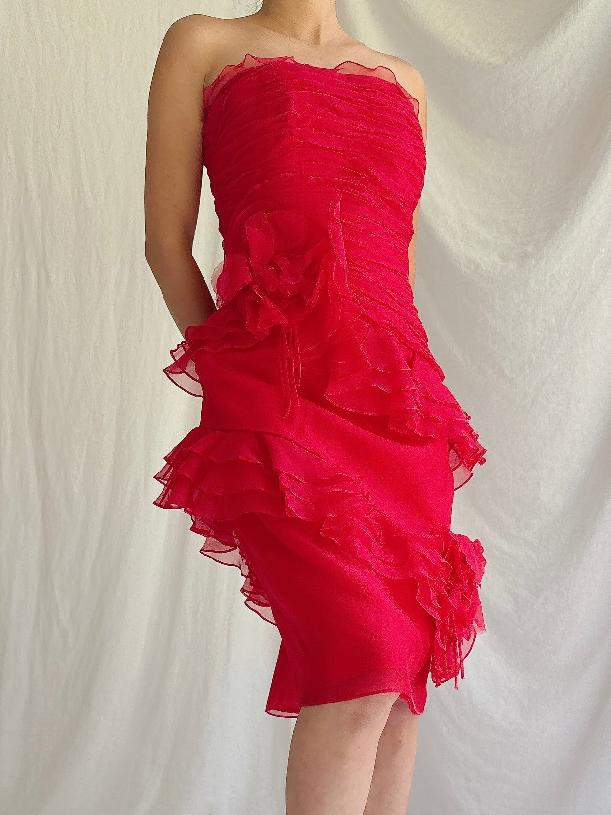 Vintage Silk Organza Dress - M/8