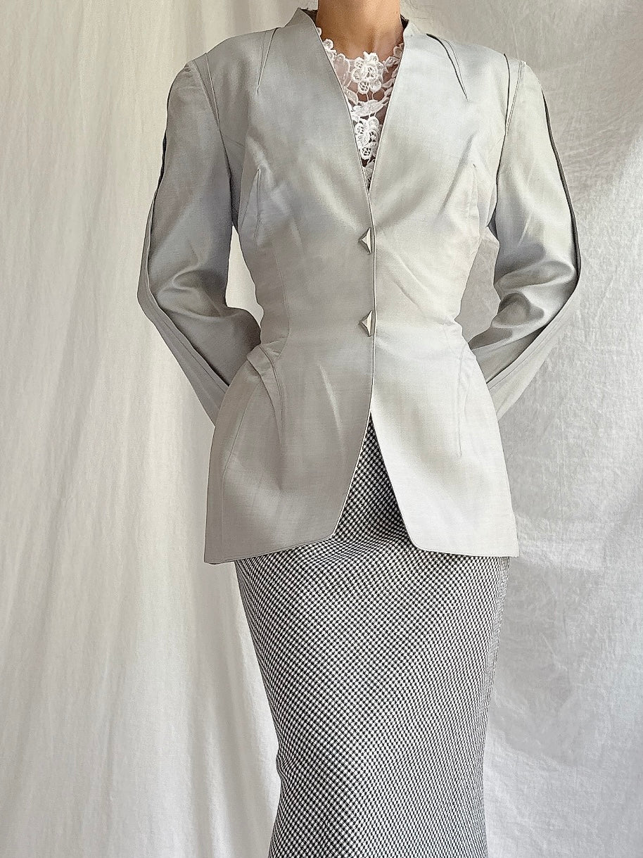 Vintage Thierry Mugler Silk Blazer (As-is) - FR 38