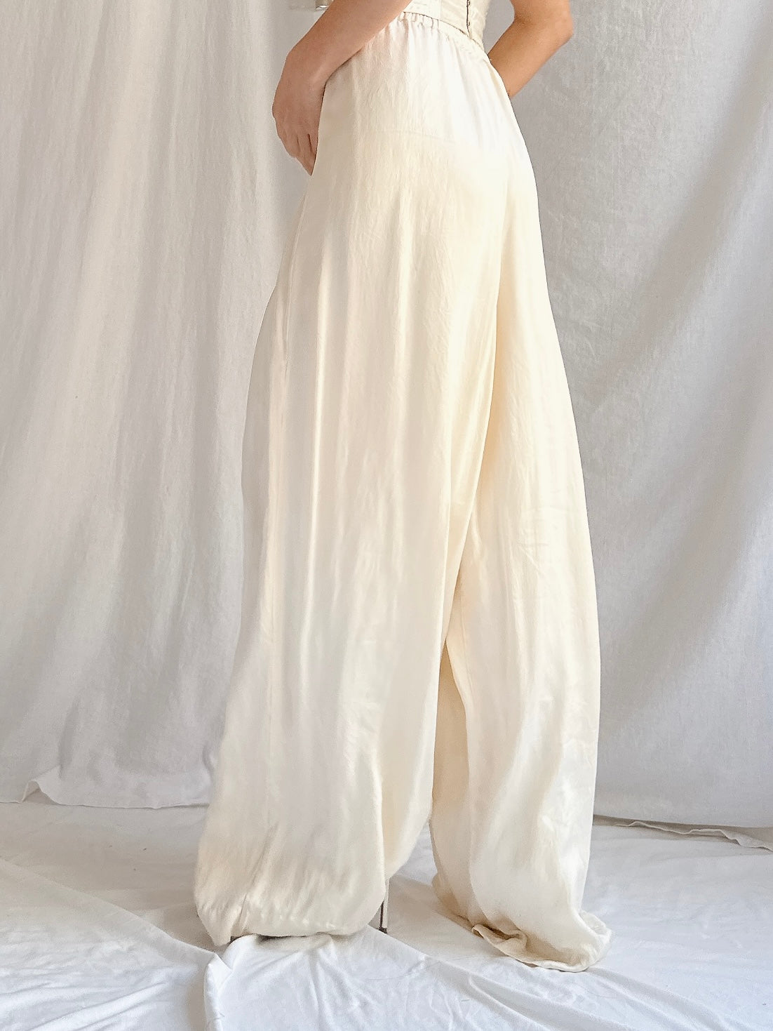 Vintage Silk Trousers - M