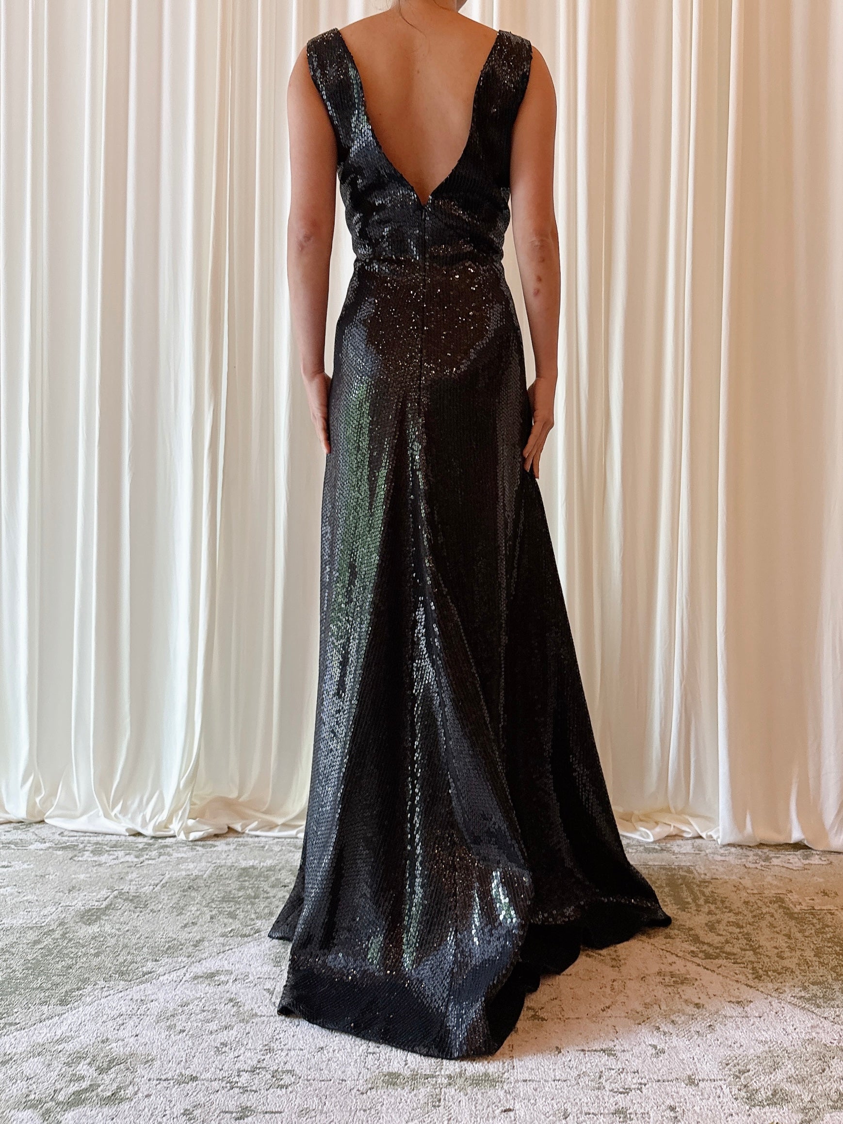 Vintage Jasper Conran Sequin Dress - L