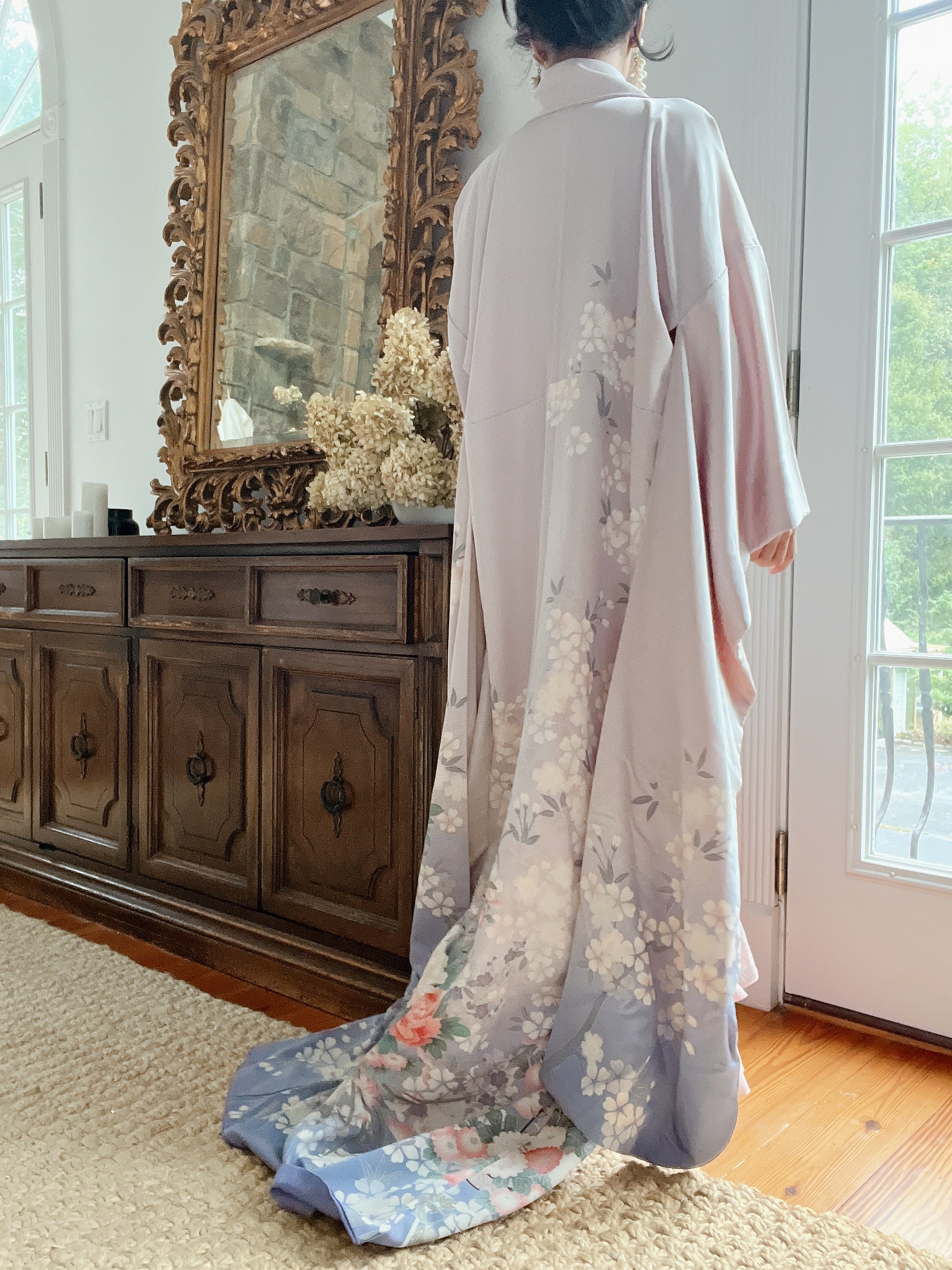 Lavender Floral Kimono