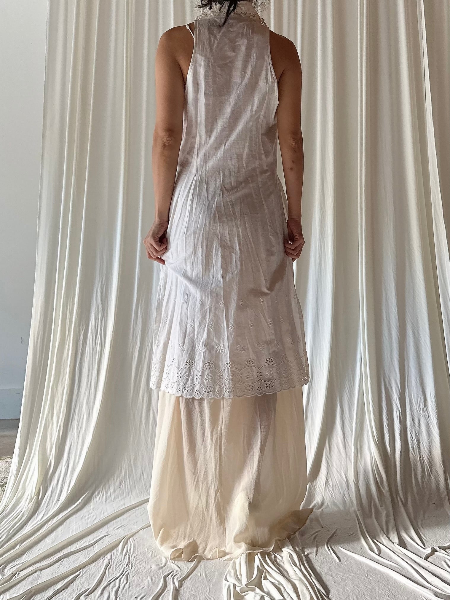 Vintage Carbur Silk Cotton Blend Tunic - M