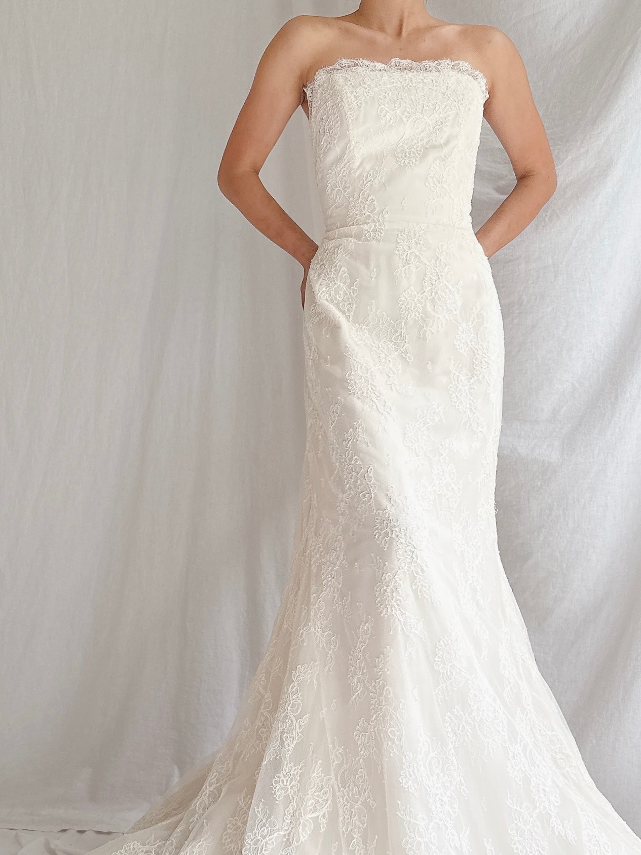 Vintage Liancarlo Couture Strapless Neckline Gown - S/6