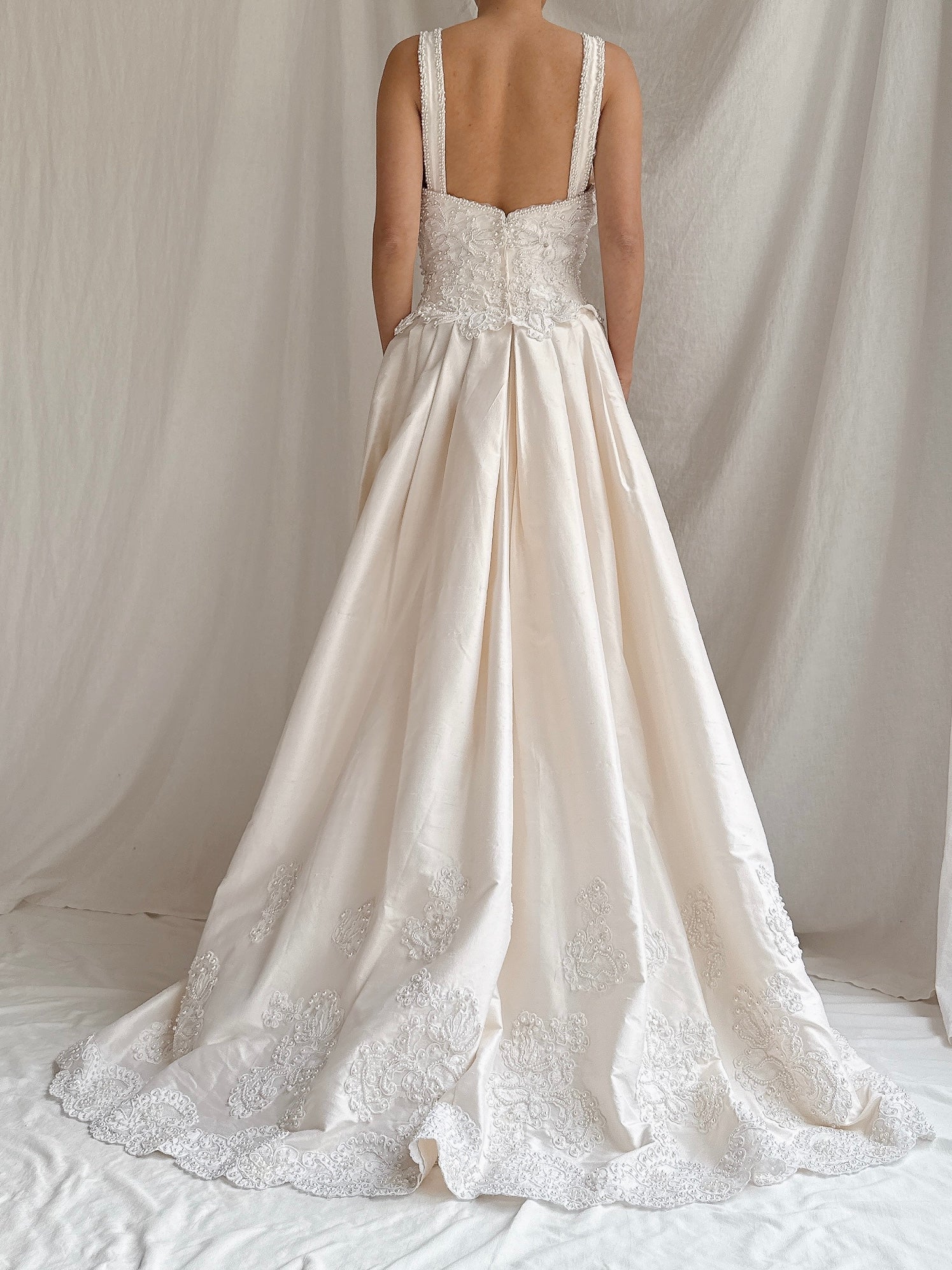 1990s Christos Silk 2-Piece Shift Dress - S