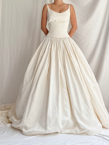 Vintage Lazaro Silk Gown - M/8