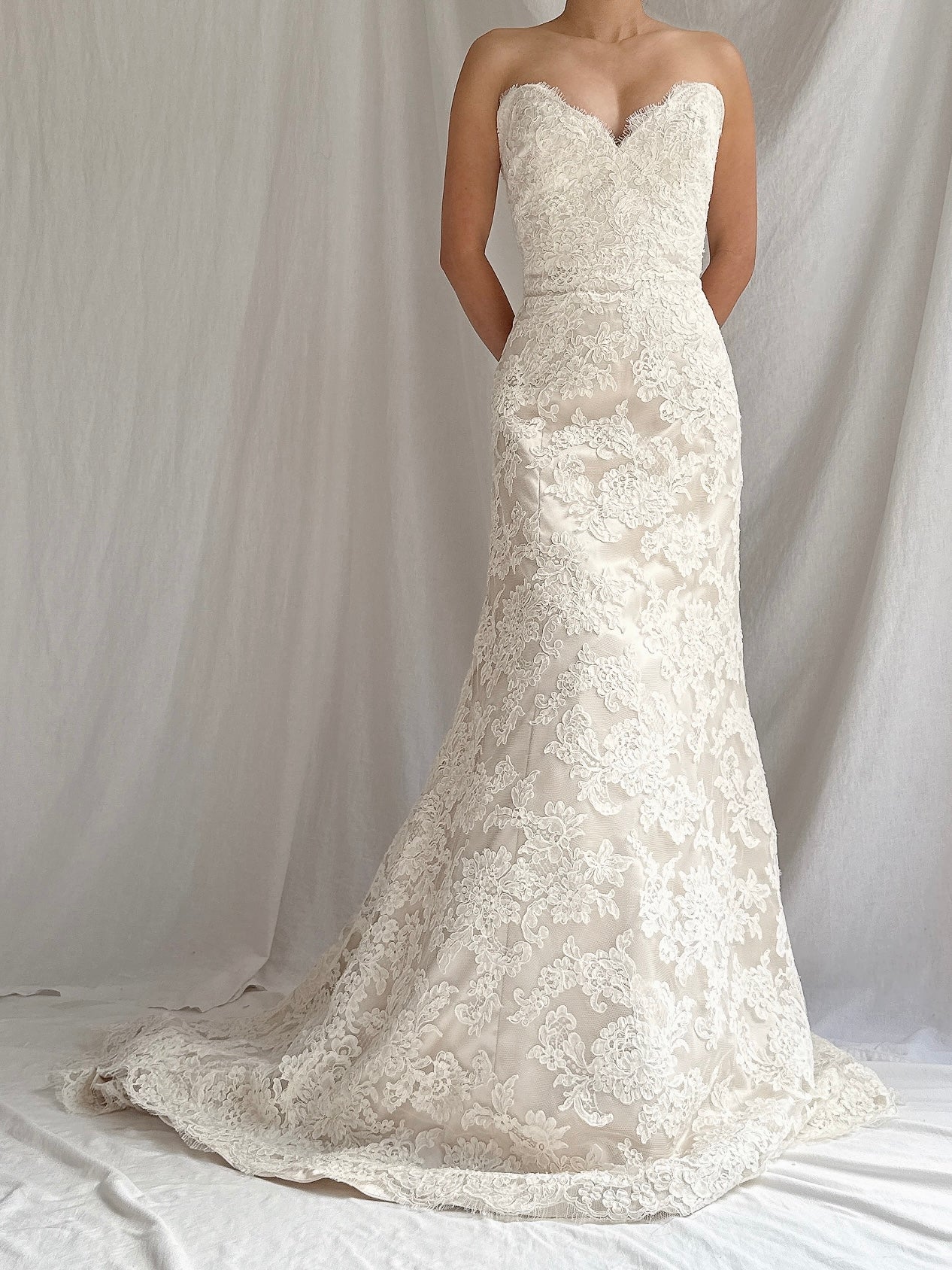 Vintage Jim Hjelm Alencon Lace Gown - S 6