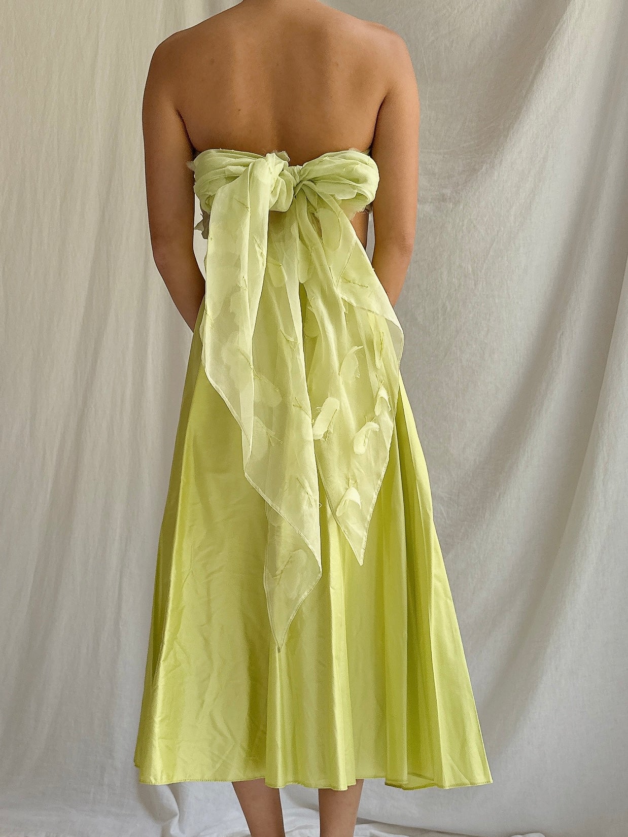 Vintage Silk Scarf and Skirt - M