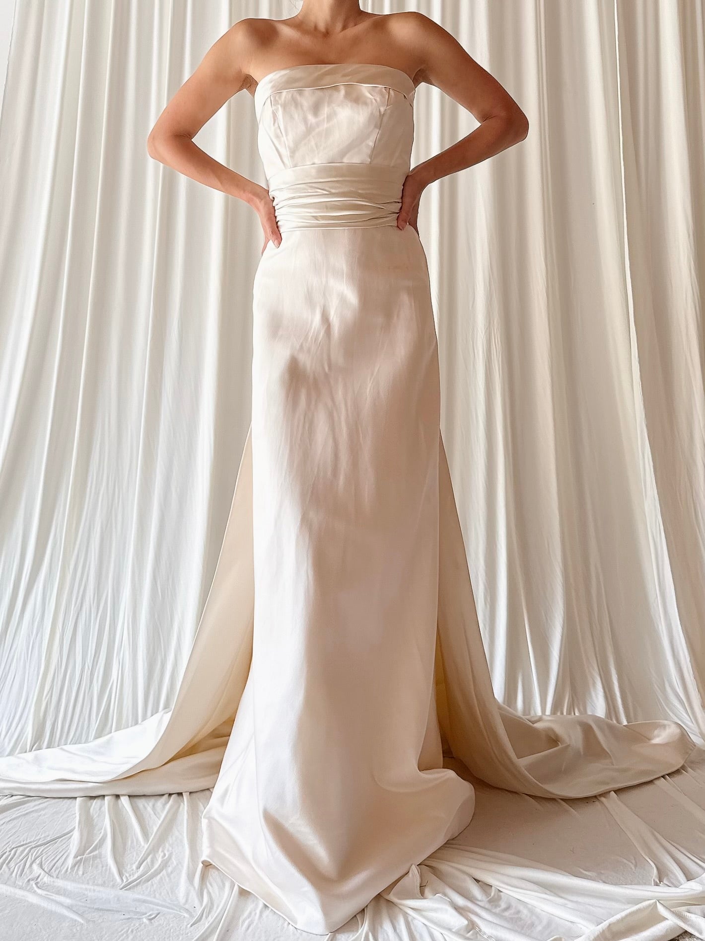 Vintage Priscilla Boston Strapless Gown - 0/XXS