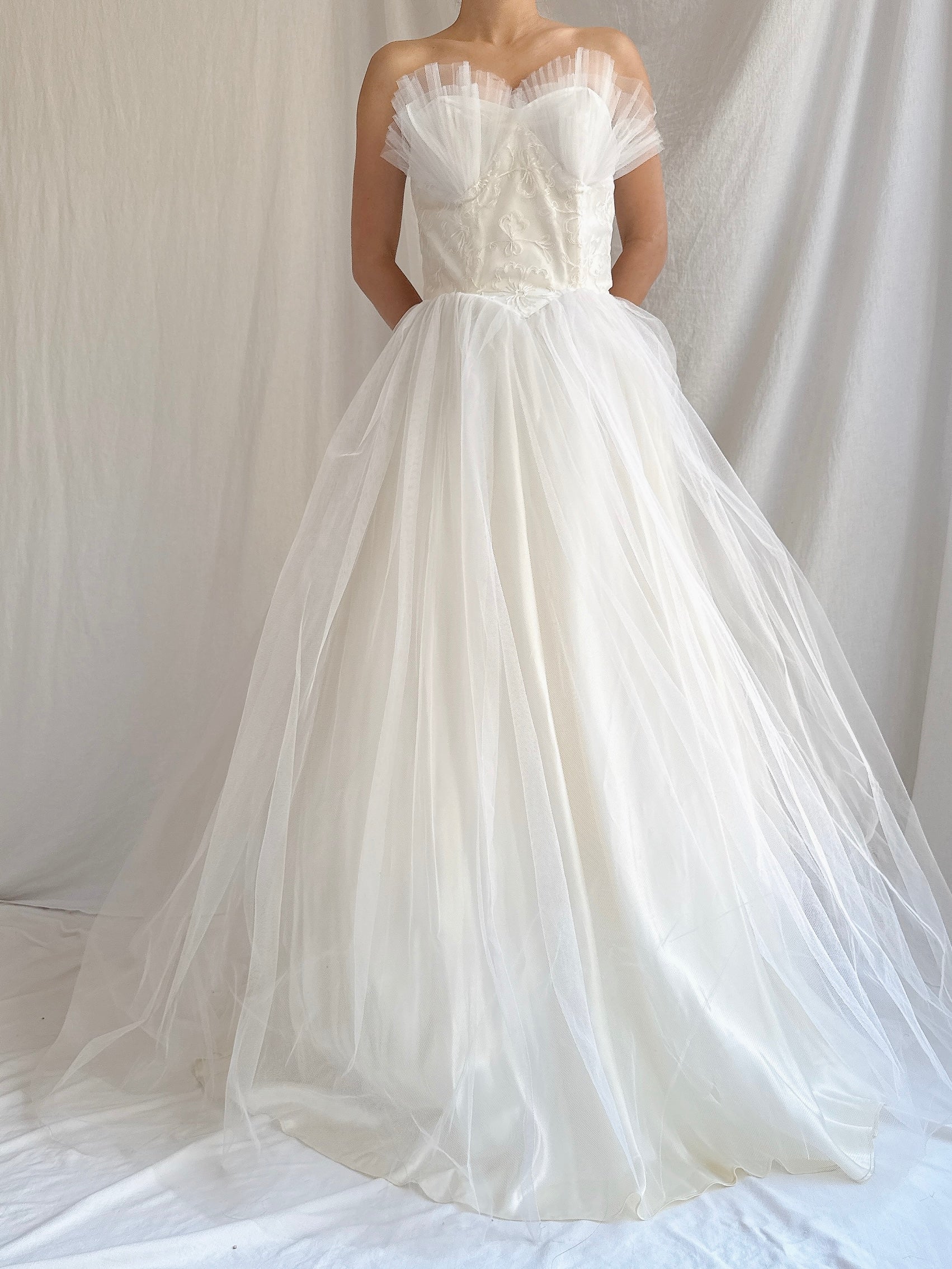 1950s Vintage Tulle 2-Piece Set - XS