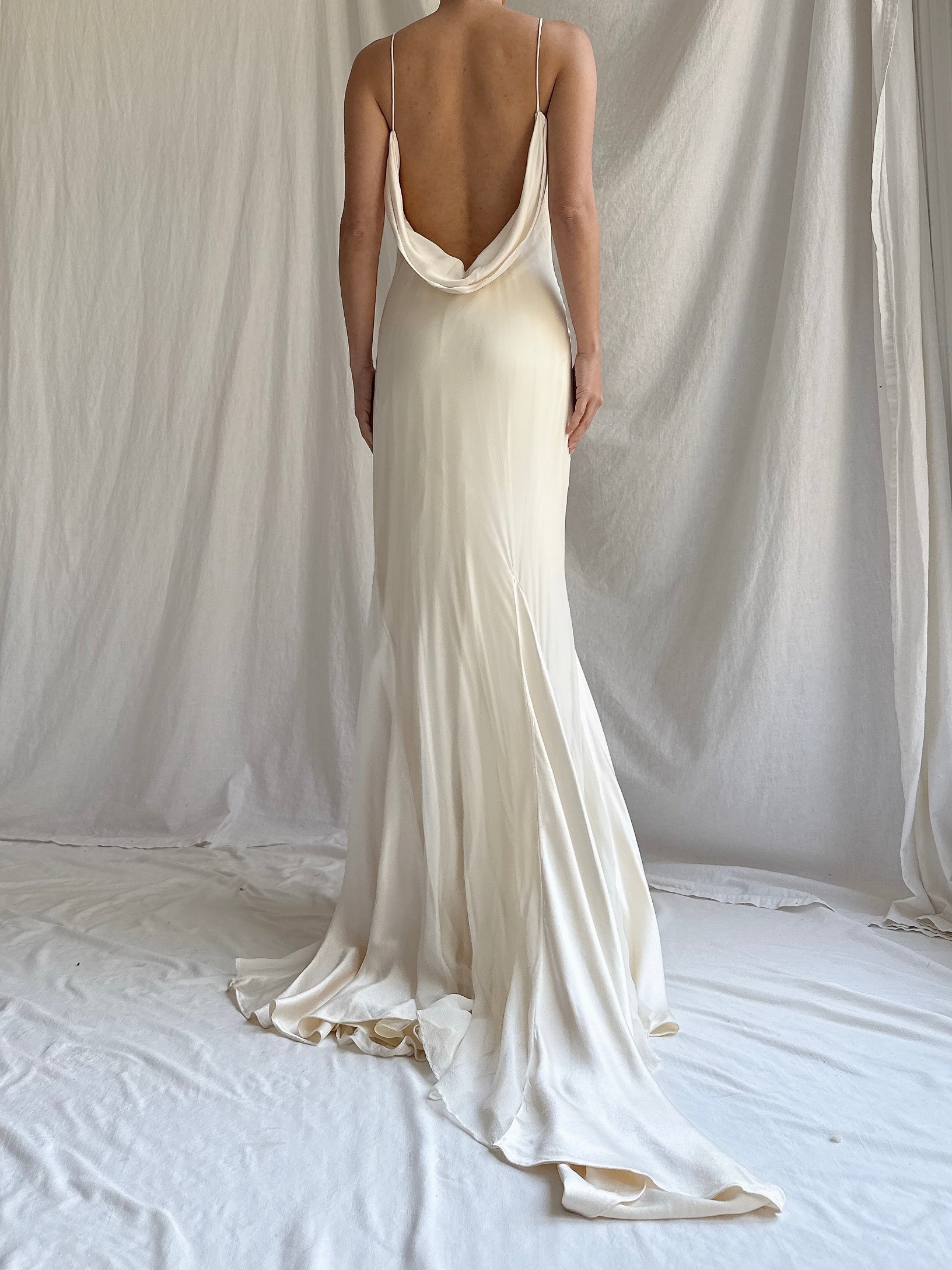 Vintage Vera Wang Silk Bias Gown - XS
